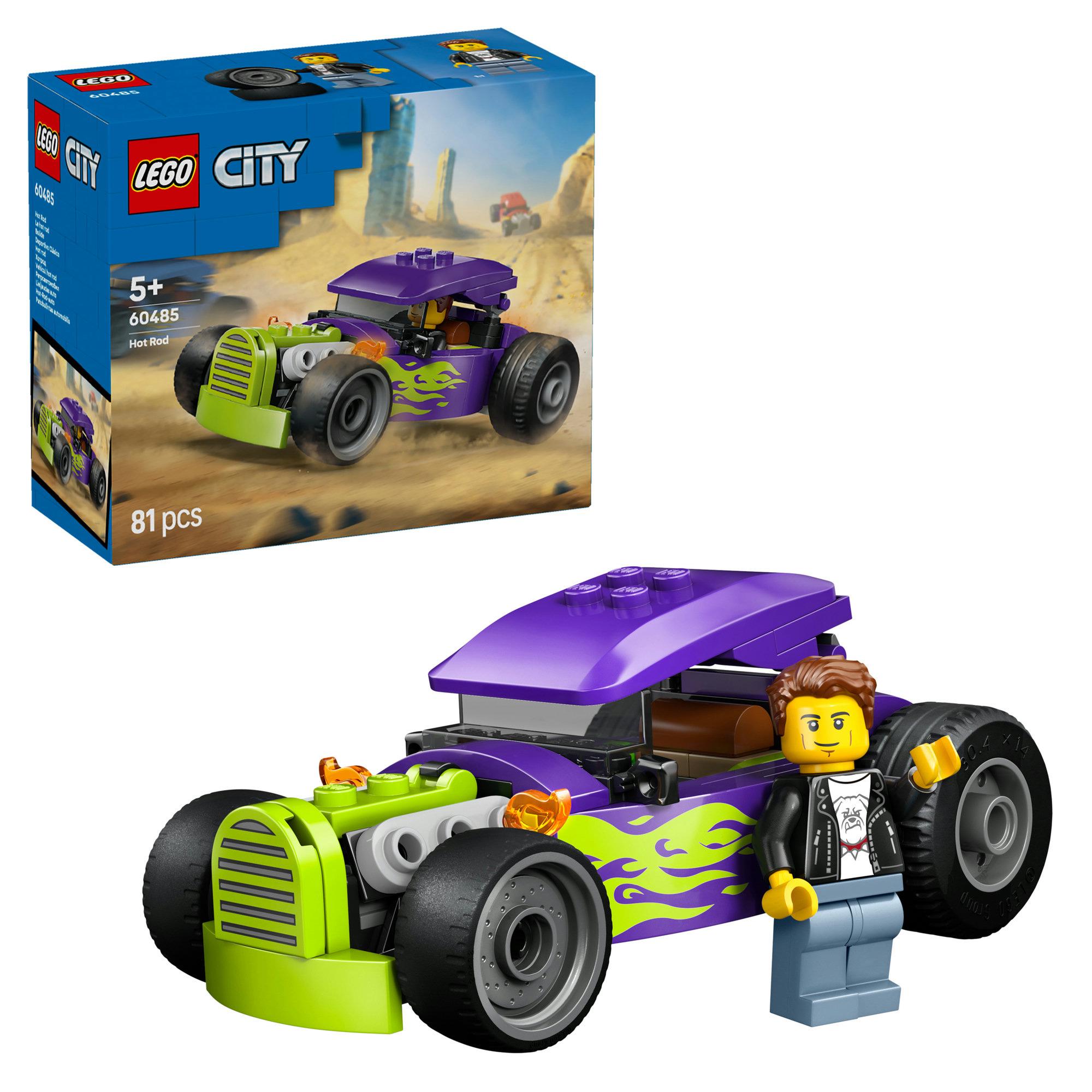 LEGO City Hot Rod Race Car Toy & Minifigure 60485
