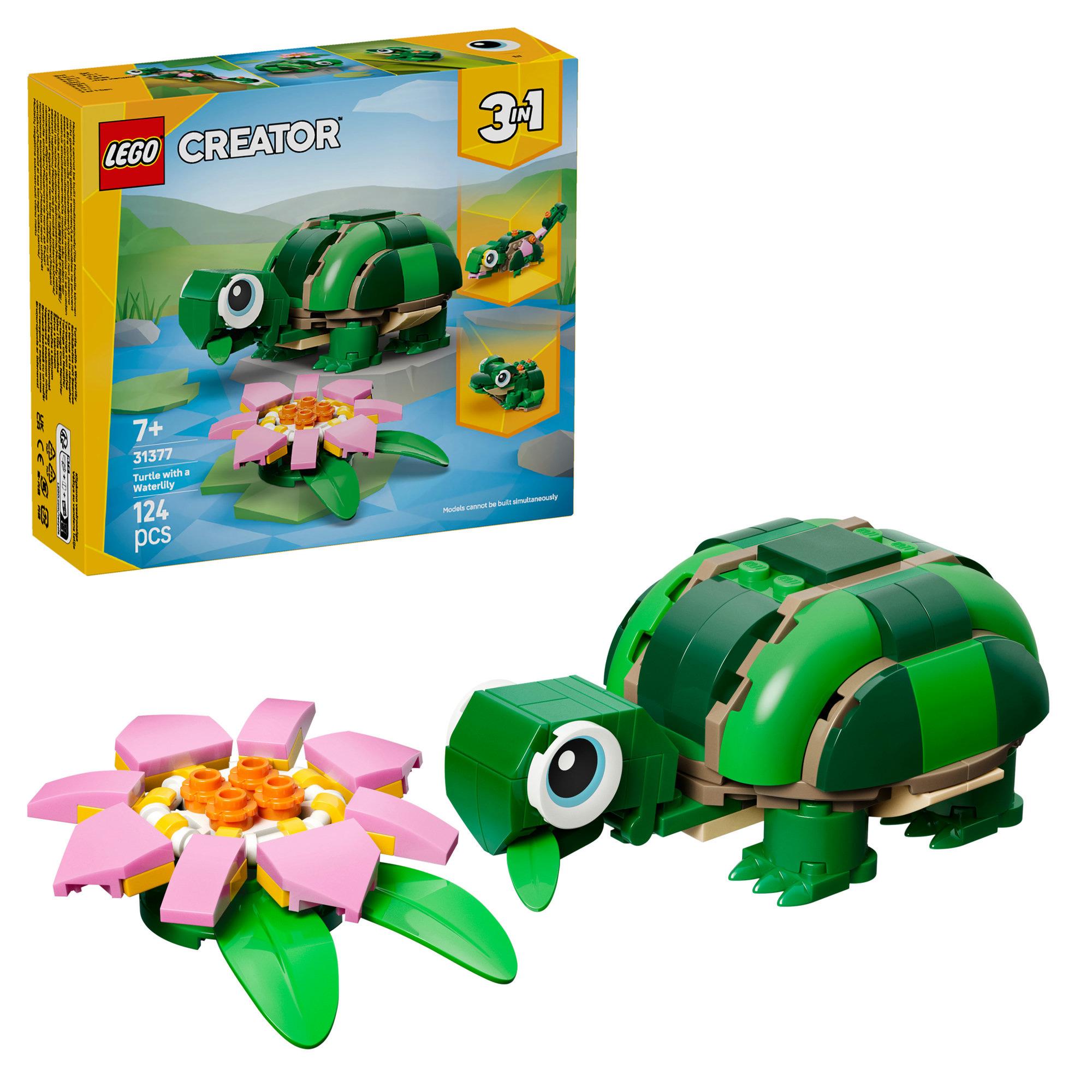 LEGO Creator 3 in 1 Turtle With a Water Lily Flower 31377