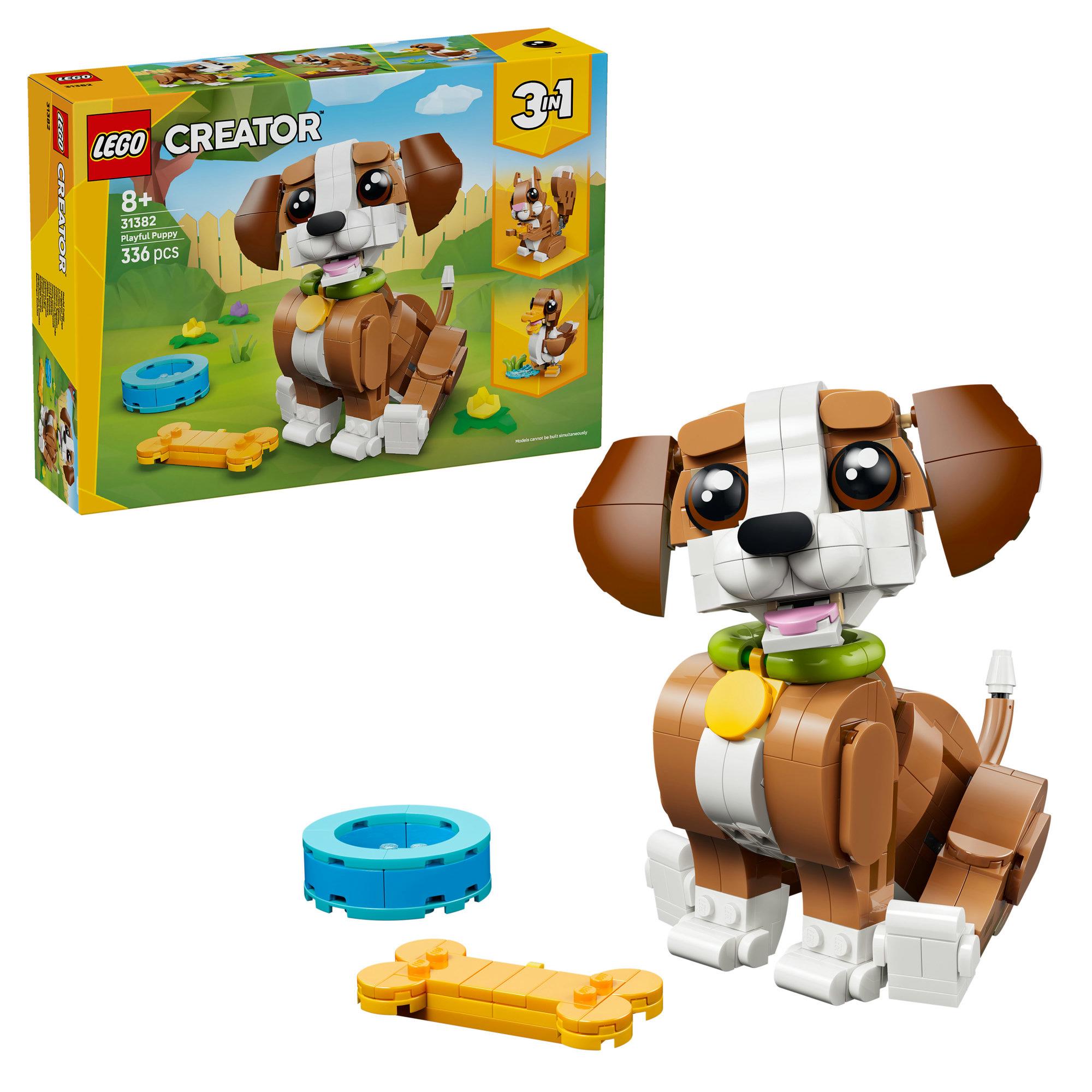 LEGO Creator 3 in 1 Cute Animals Playful Puppy Dog Building Toy 31382