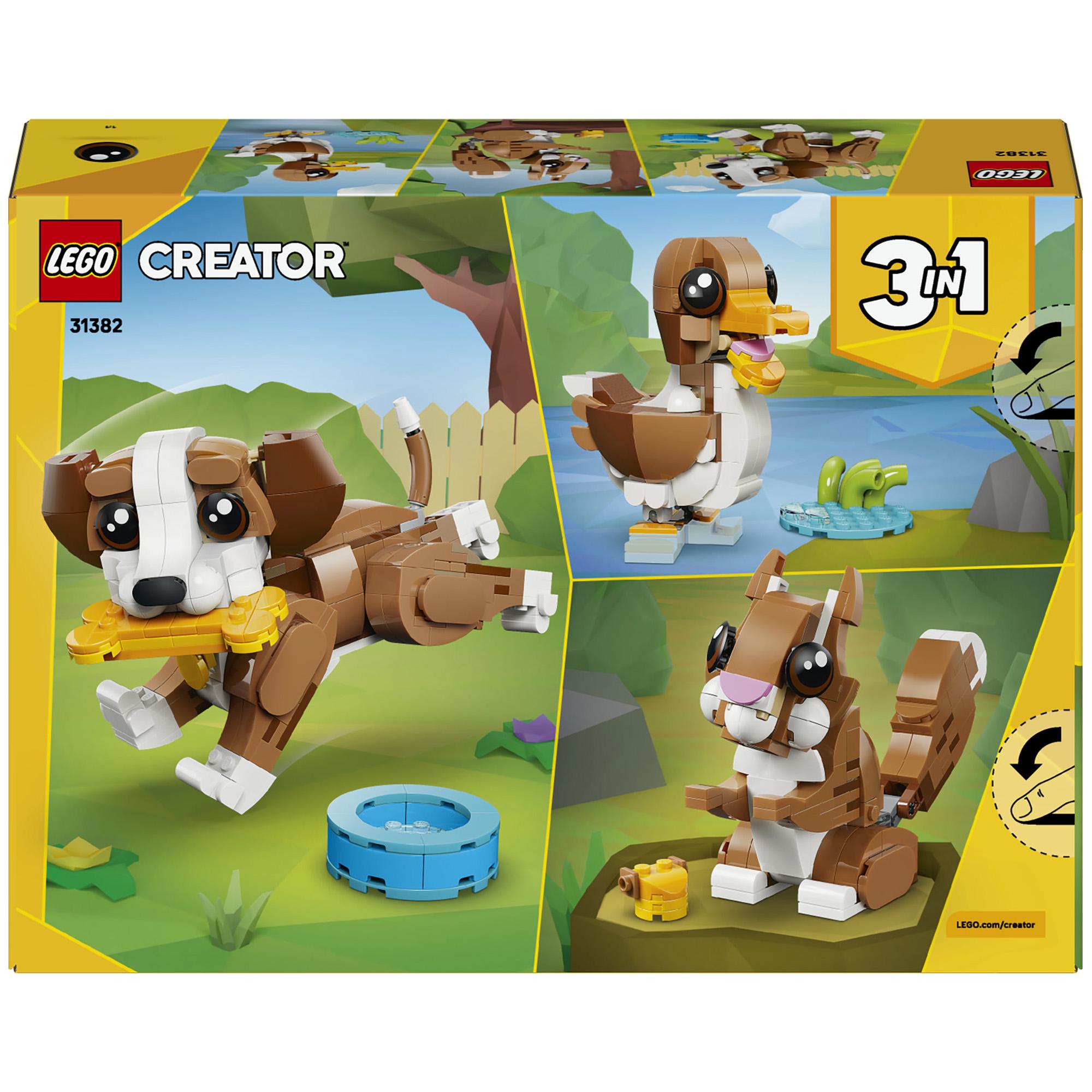 LEGO Creator 3 in 1 Cute Animals Playful Puppy Dog Building Toy 31382 thumbnail 5