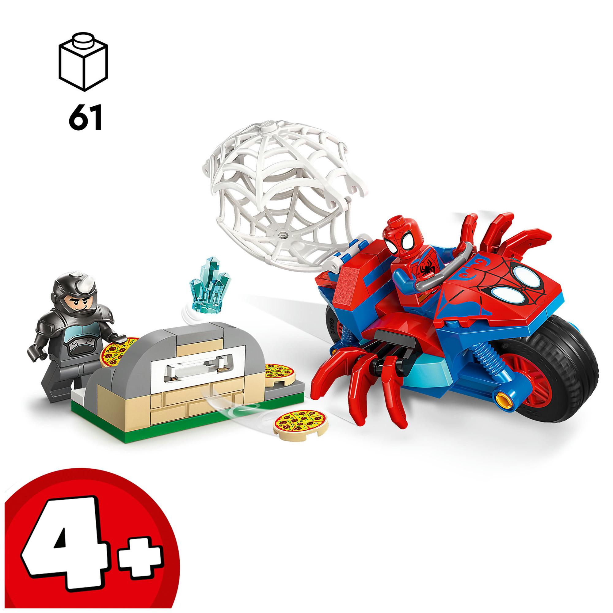 LEGO Marvel Spidey on his Motorcycle vs. Rhino Building Toy 11206 thumbnail 2