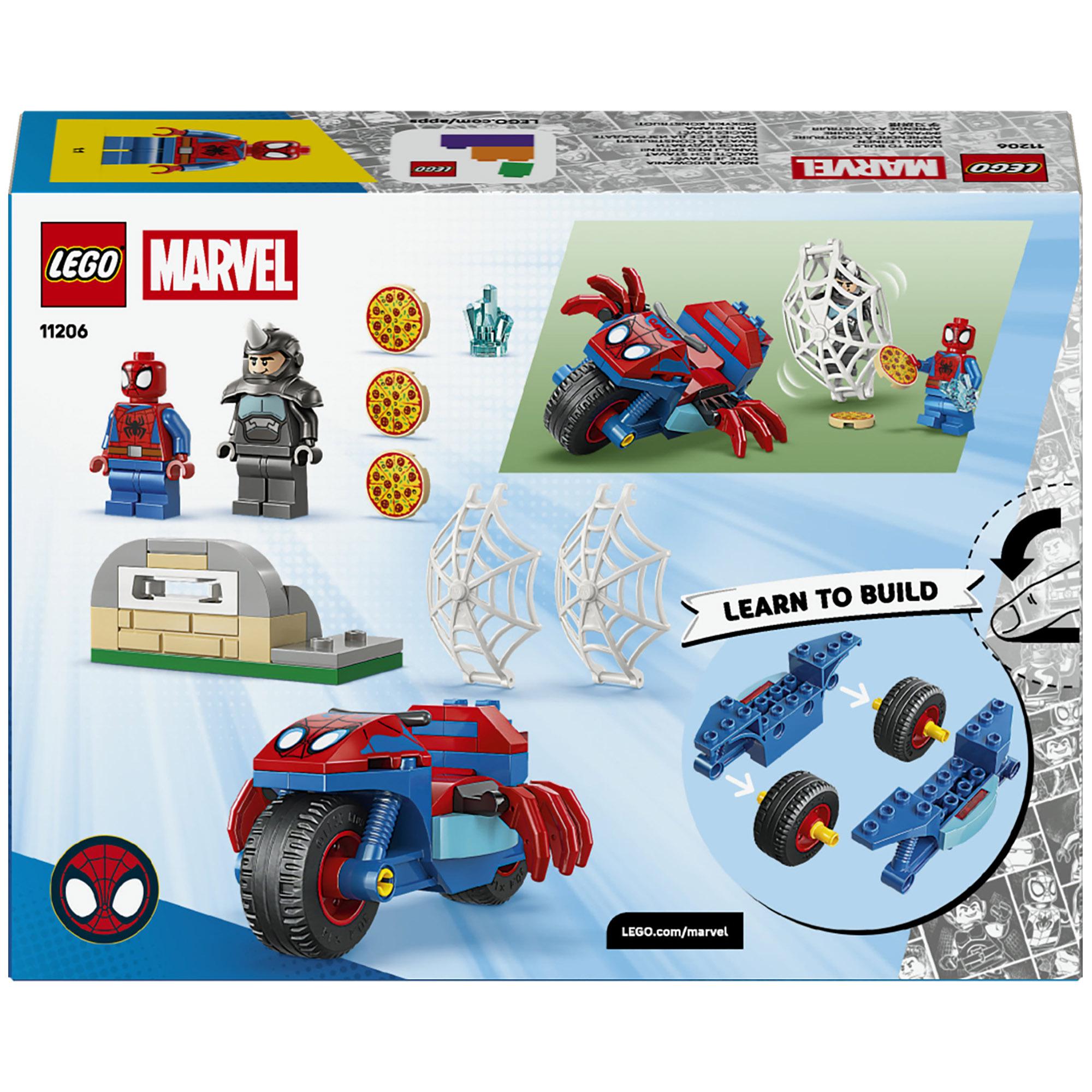 LEGO Marvel Spidey on his Motorcycle vs. Rhino Building Toy 11206 thumbnail 5