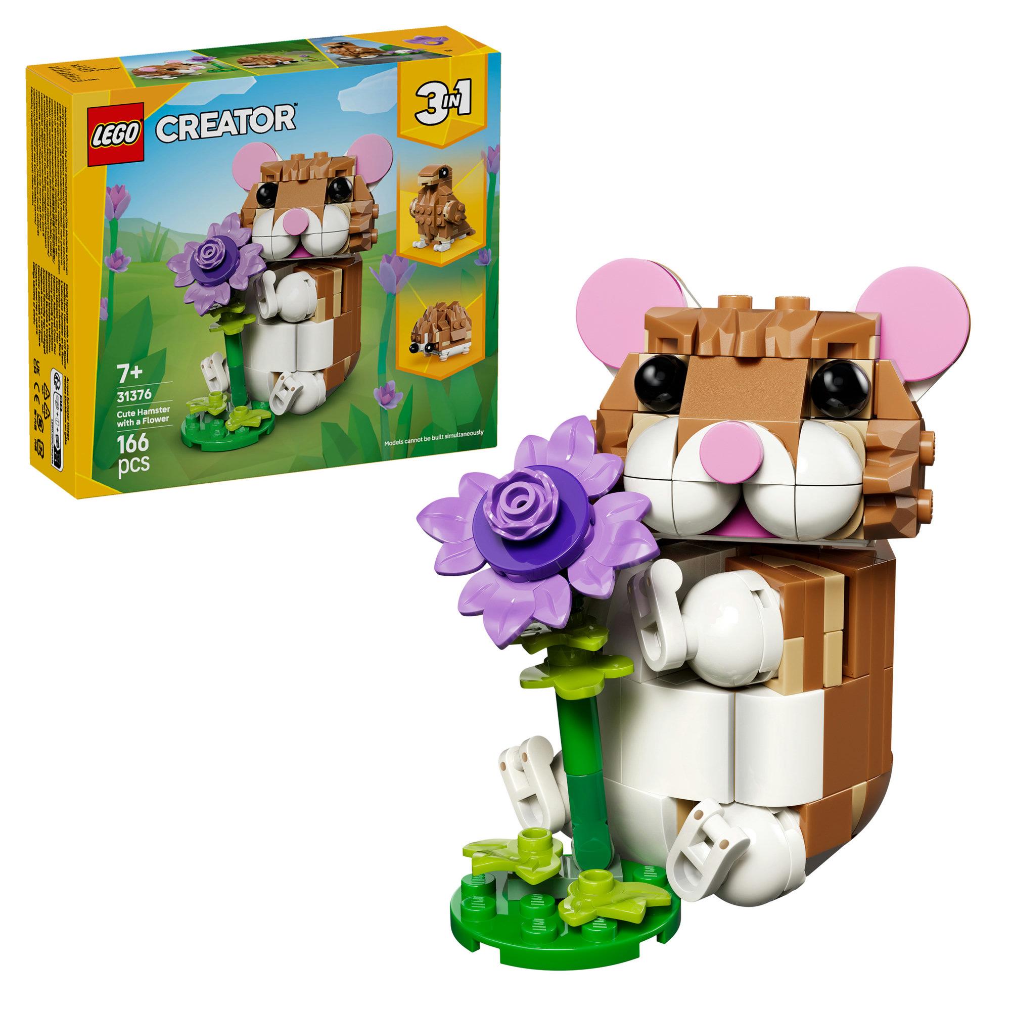 LEGO Creator 3 in 1 Cute Hamster With a Flower 31376