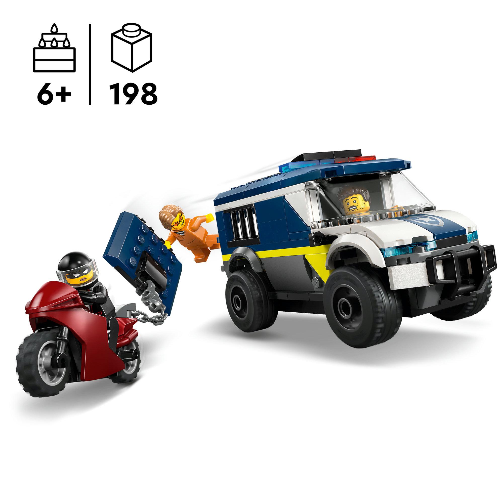 LEGO City Police Prisoner Transport Van Toy 60479 thumbnail 2