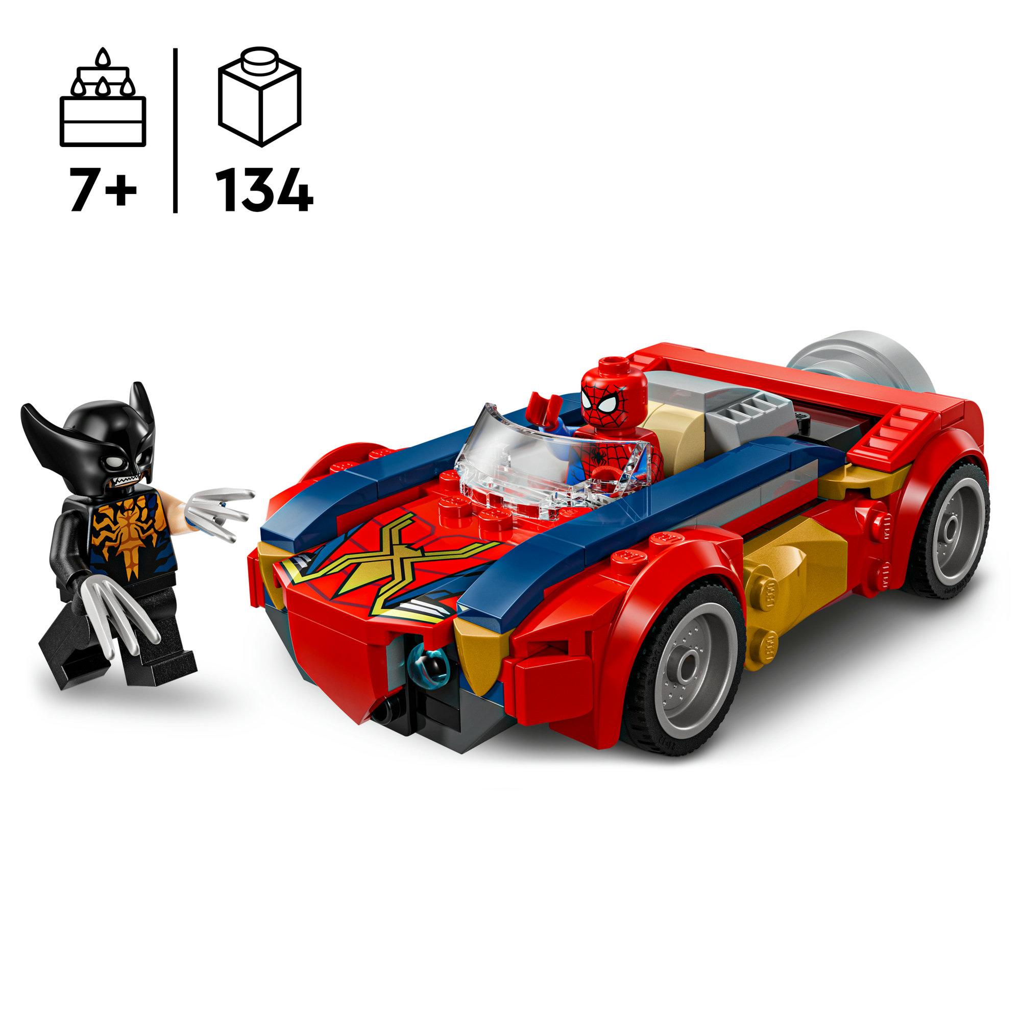 LEGO Marvel Spider-Man Car vs. Venomized Wolverine Building Toy 76336 thumbnail 2