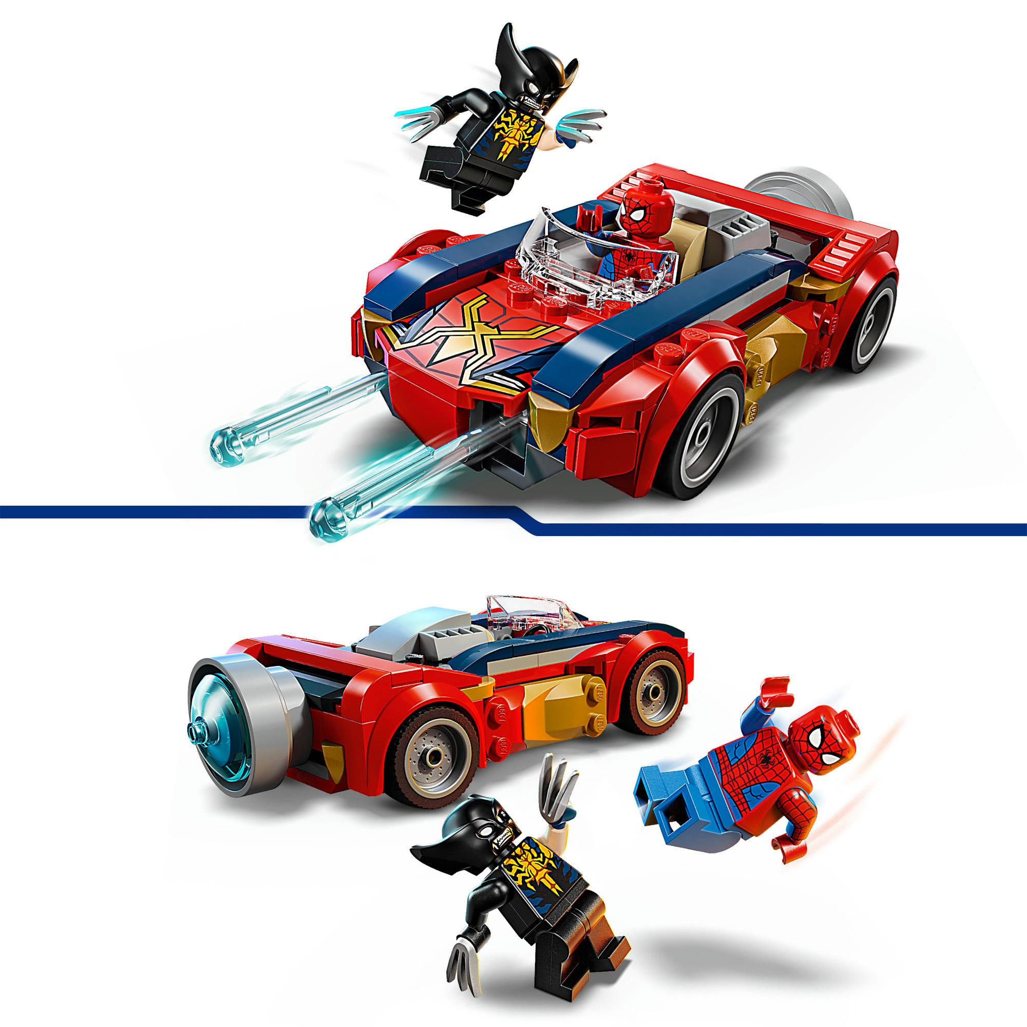LEGO Marvel Spider-Man Car vs. Venomized Wolverine Building Toy 76336 thumbnail 3