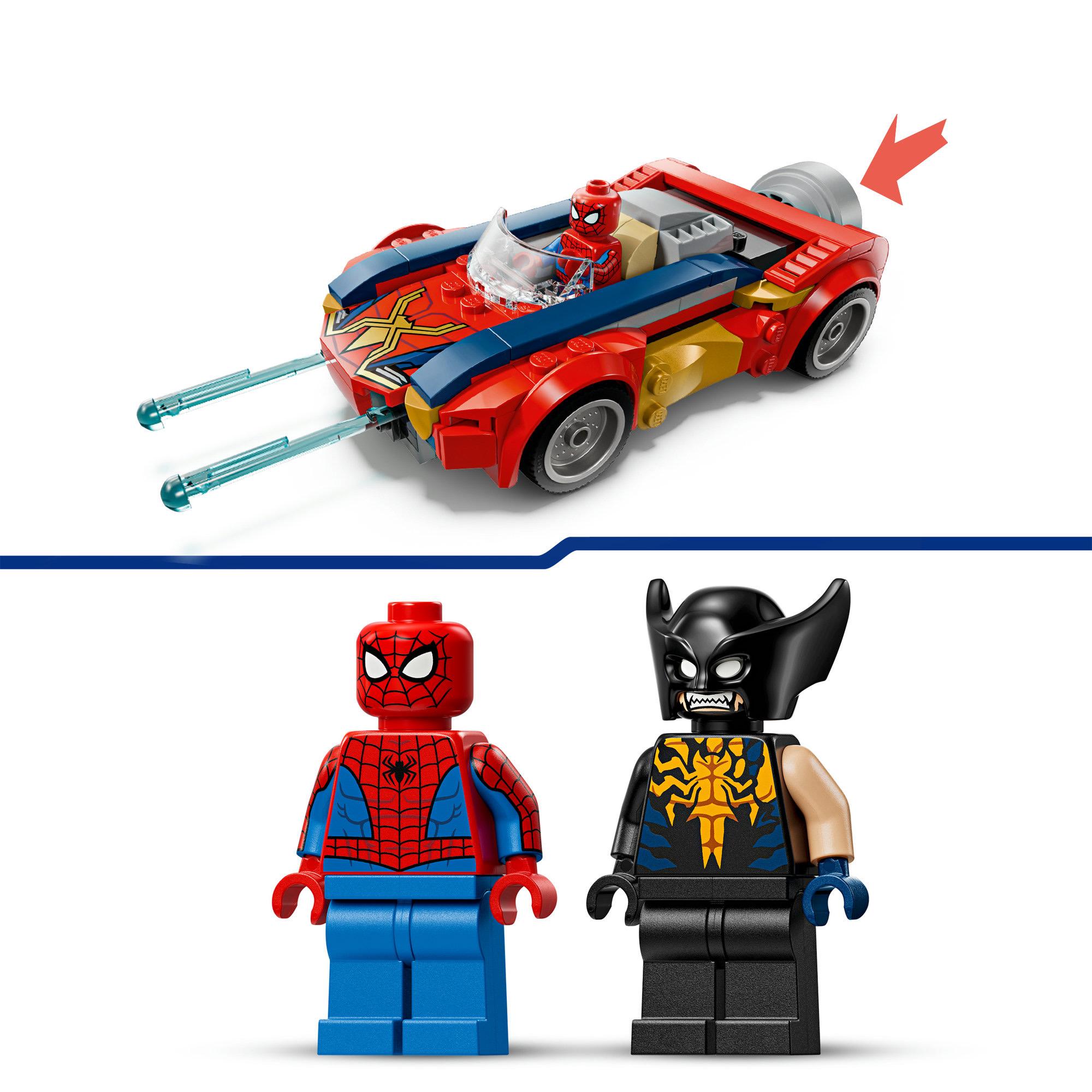 LEGO Marvel Spider-Man Car vs. Venomized Wolverine Building Toy 76336 thumbnail 4