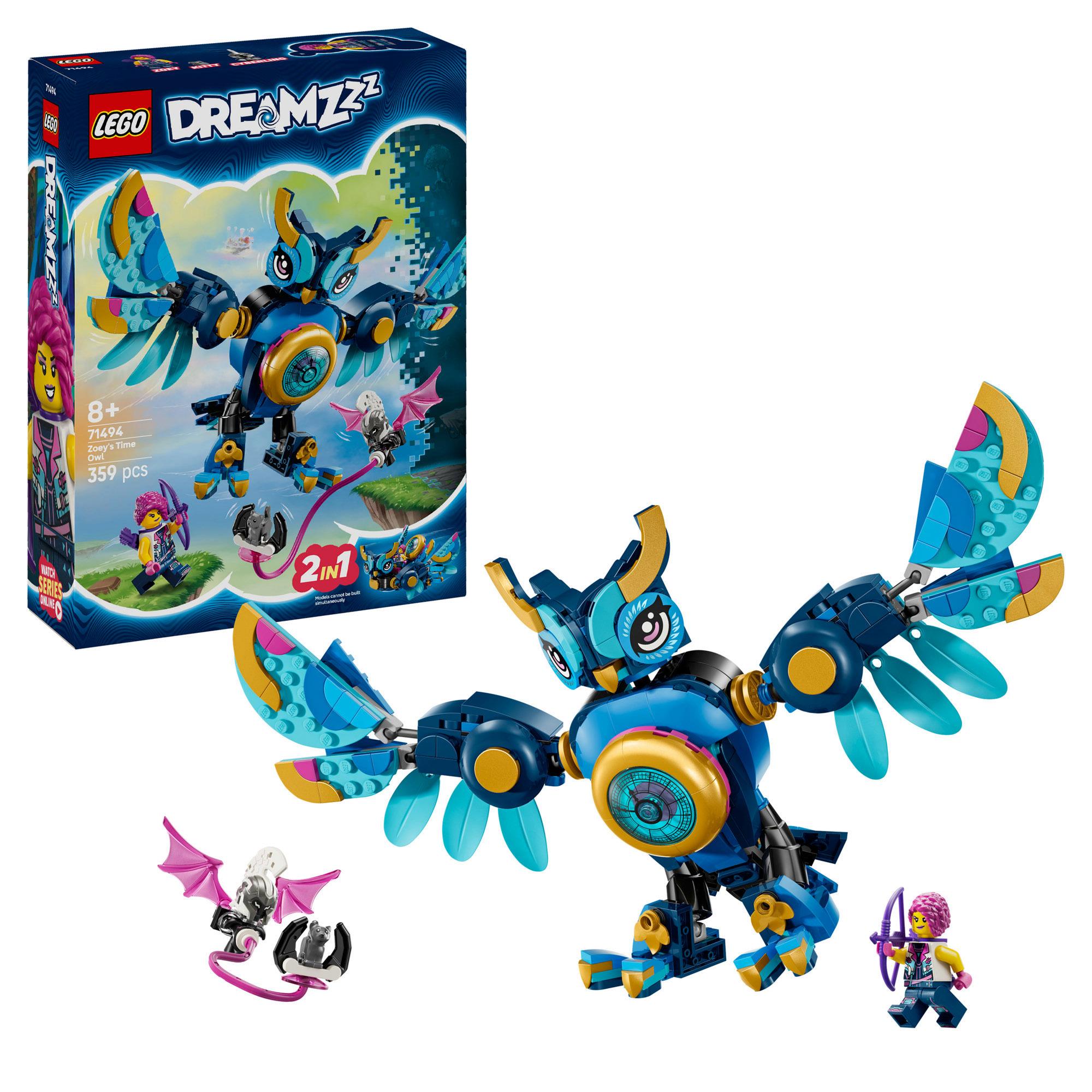 LEGO Dreamzzz 2 in 1 Zoey's Time Owl Toy Set 71494