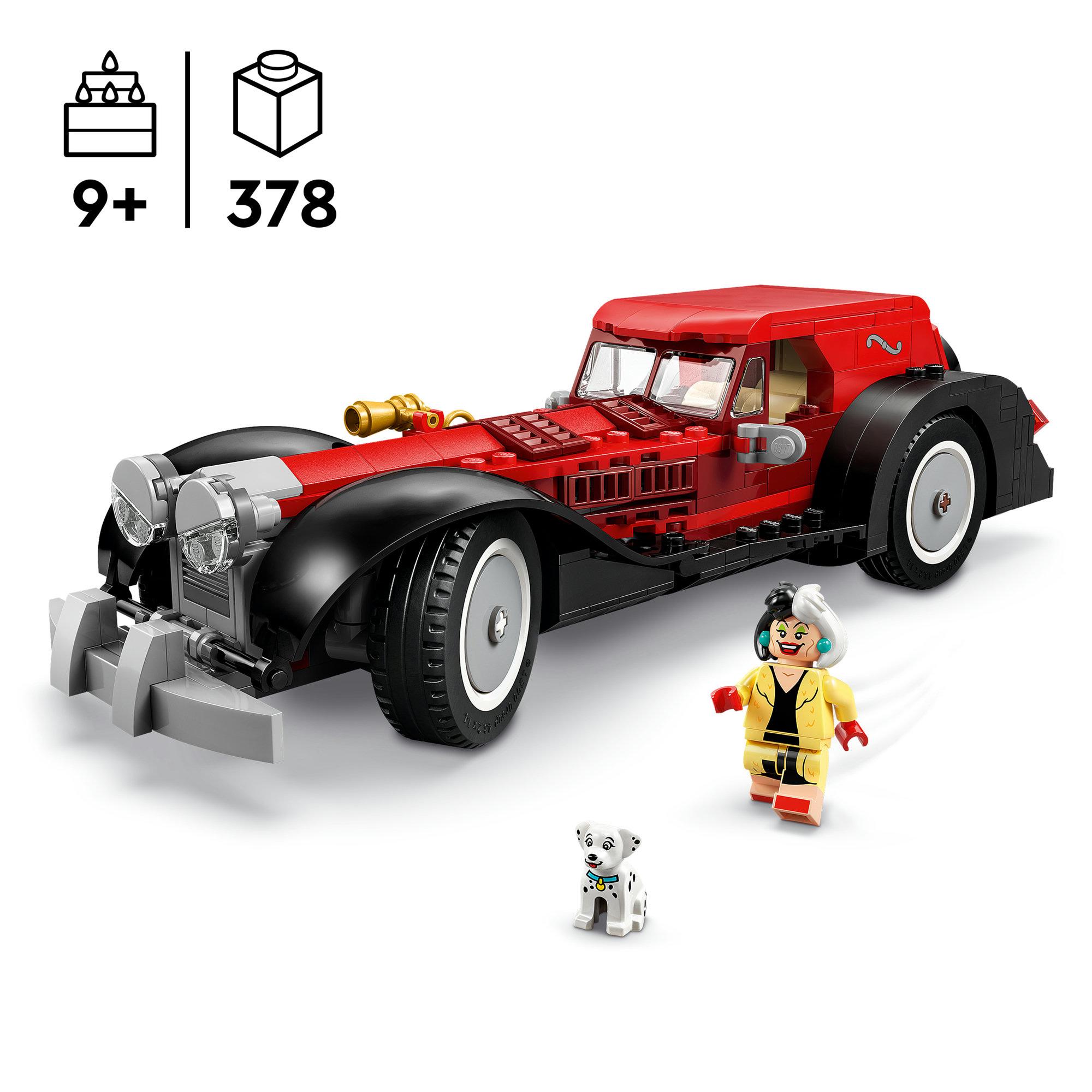 LEGO Disney Cruella De Vil’s Car Model Kit 43277