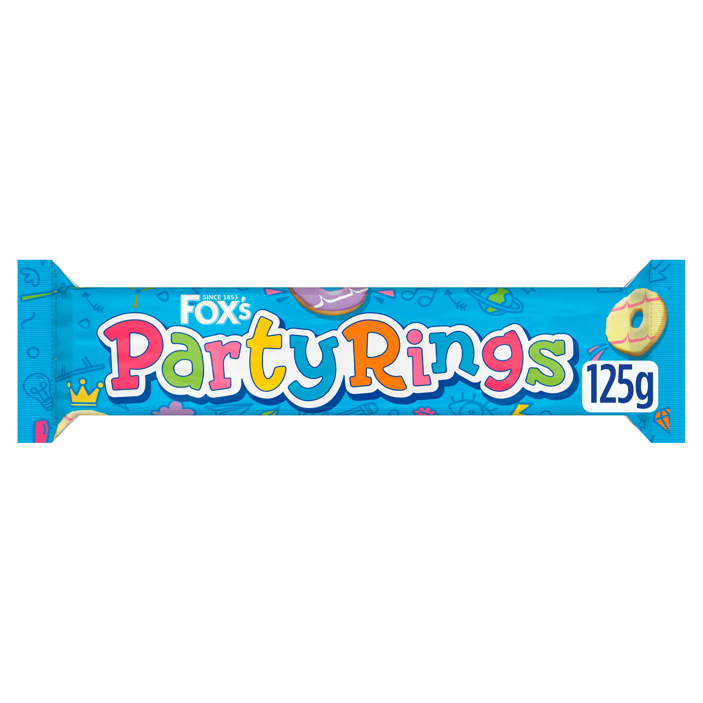 Fox's 125g Biscuits Party Rings Tray