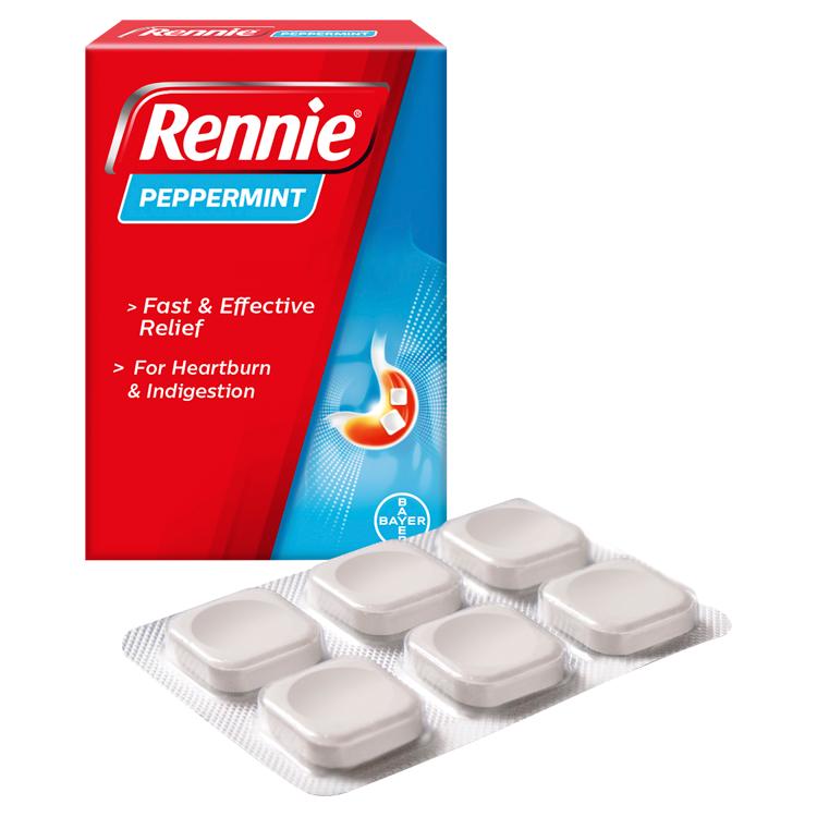 Rennie Peppermint Heartburn & Indigestion Relief Tablets x24 thumbnail 2