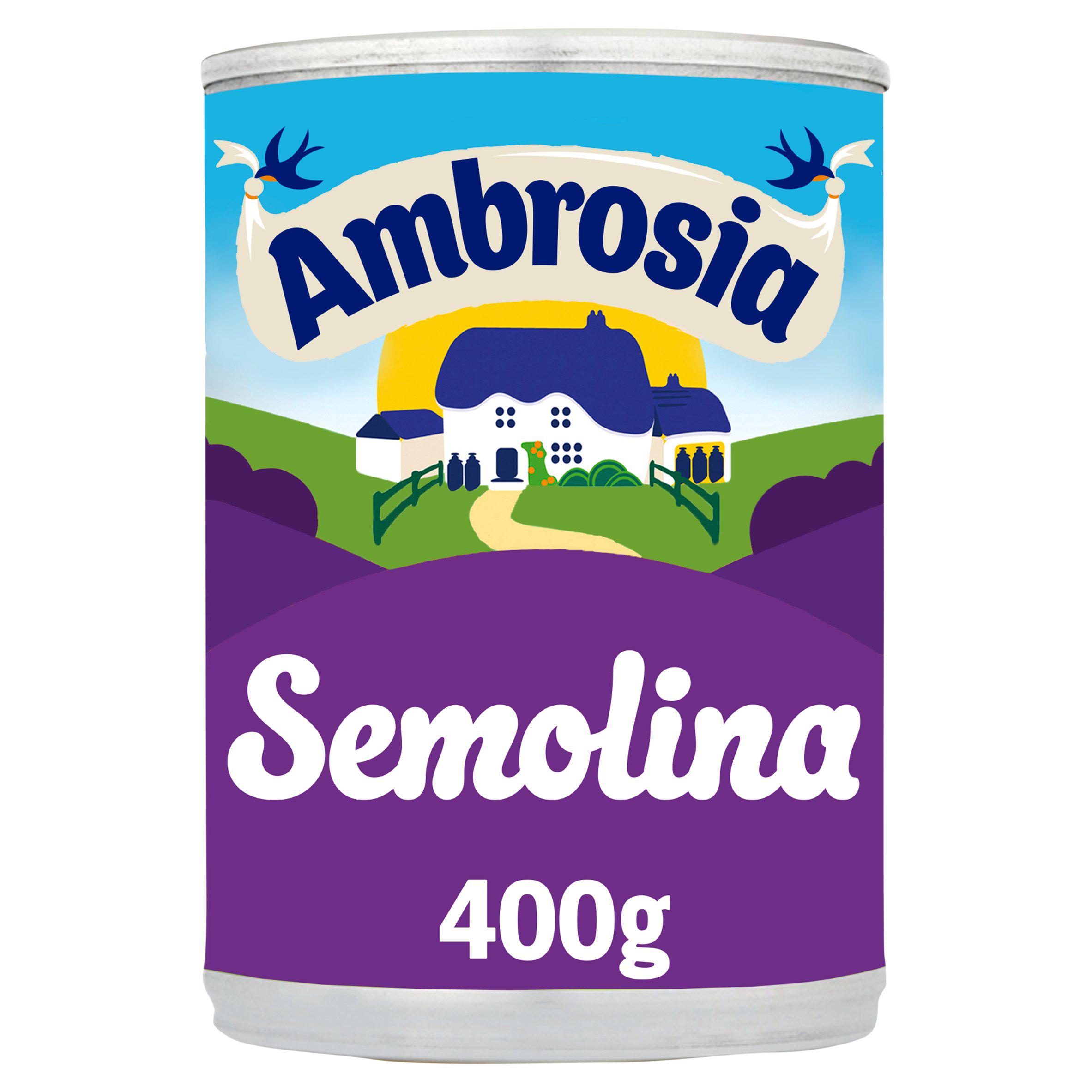 Ambrosia 400g Semolina Pudding Dessert Can