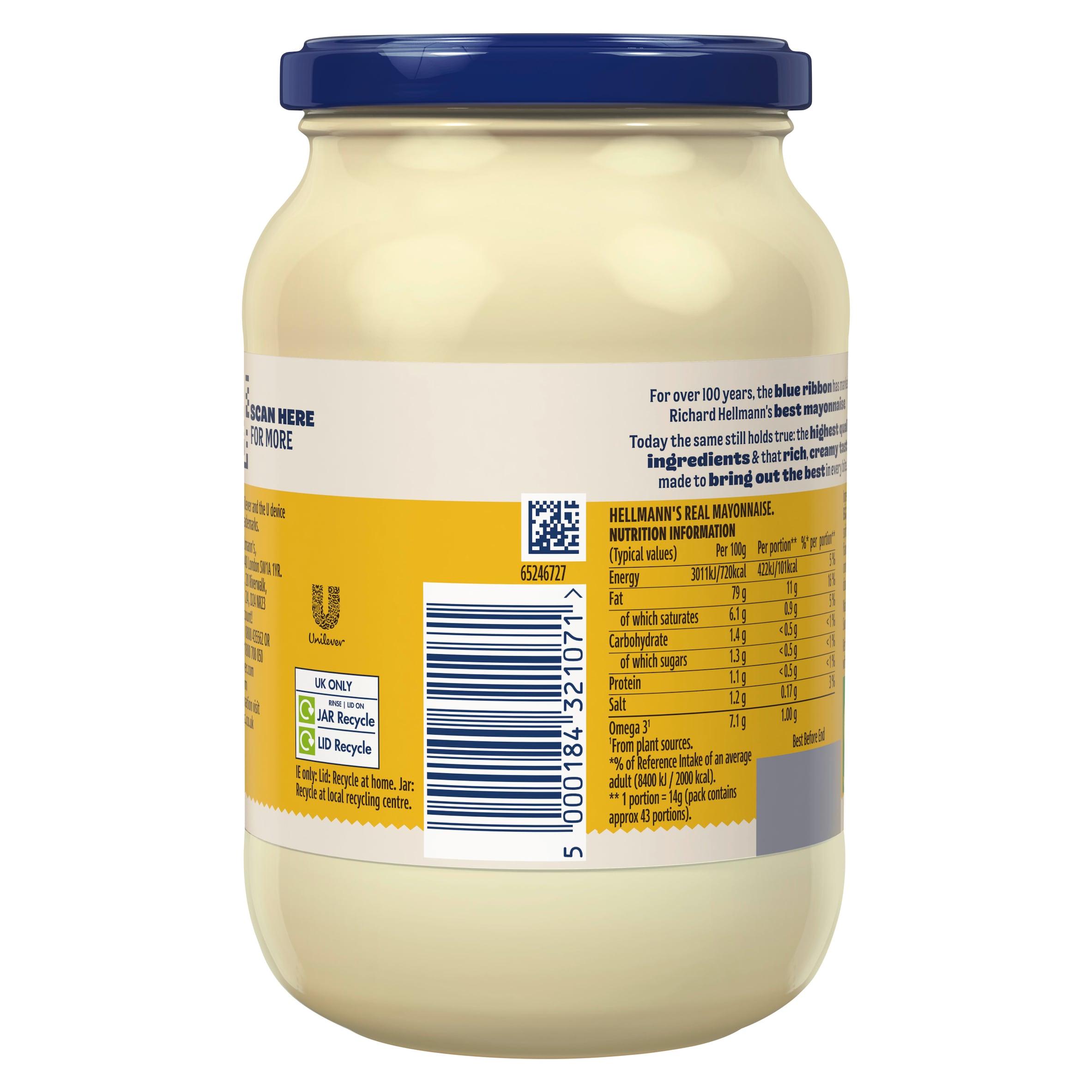 Hellmann's Real Mayonnaise 600g thumbnail 3