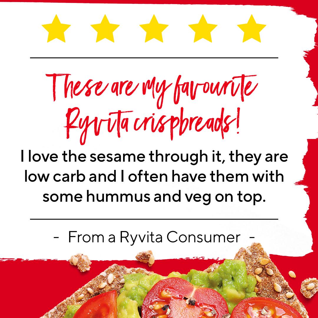 Ryvita Crispbread Sesame Crackers 250g thumbnail 5