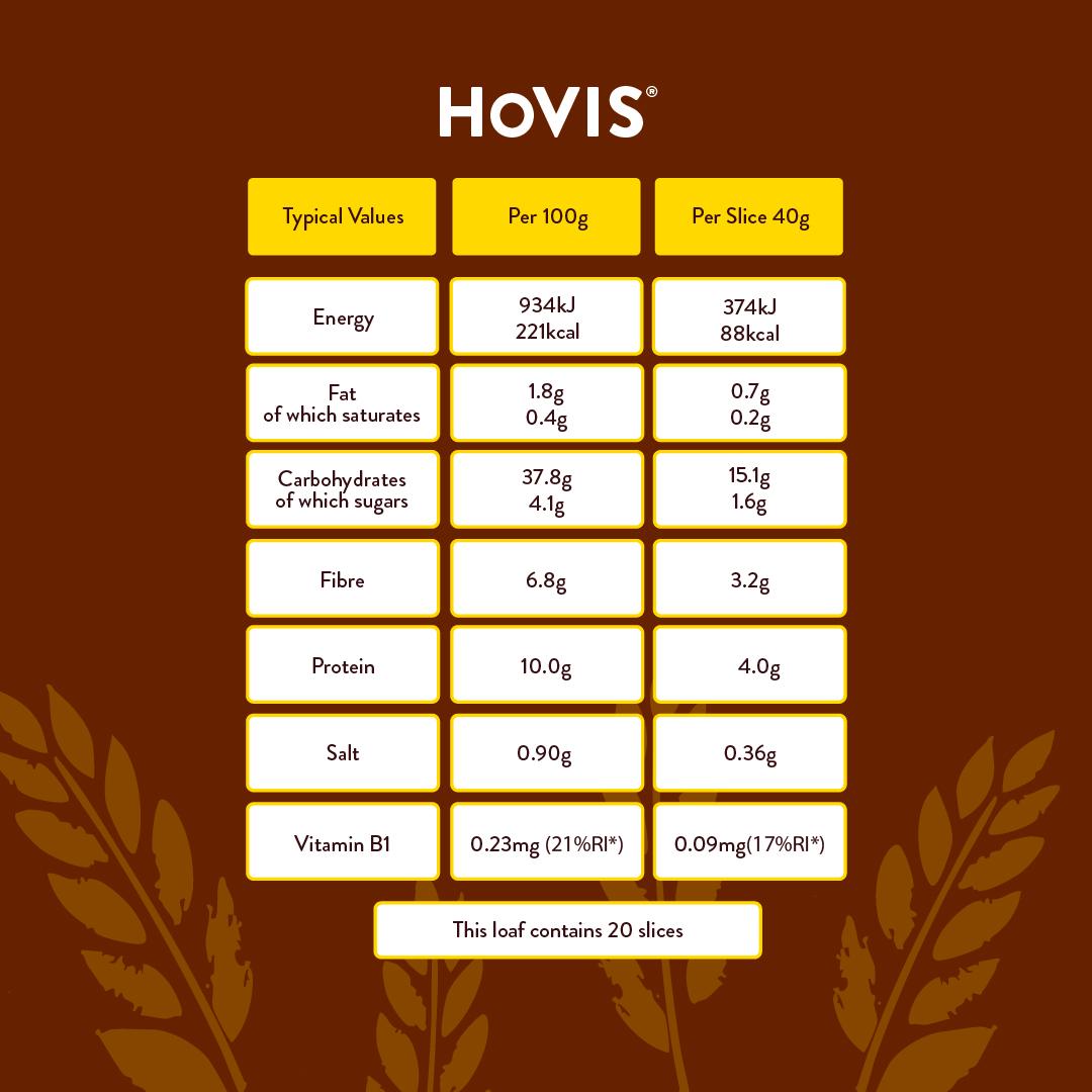 Hovis Thick Sliced Wholemeal Bread 800g thumbnail 5