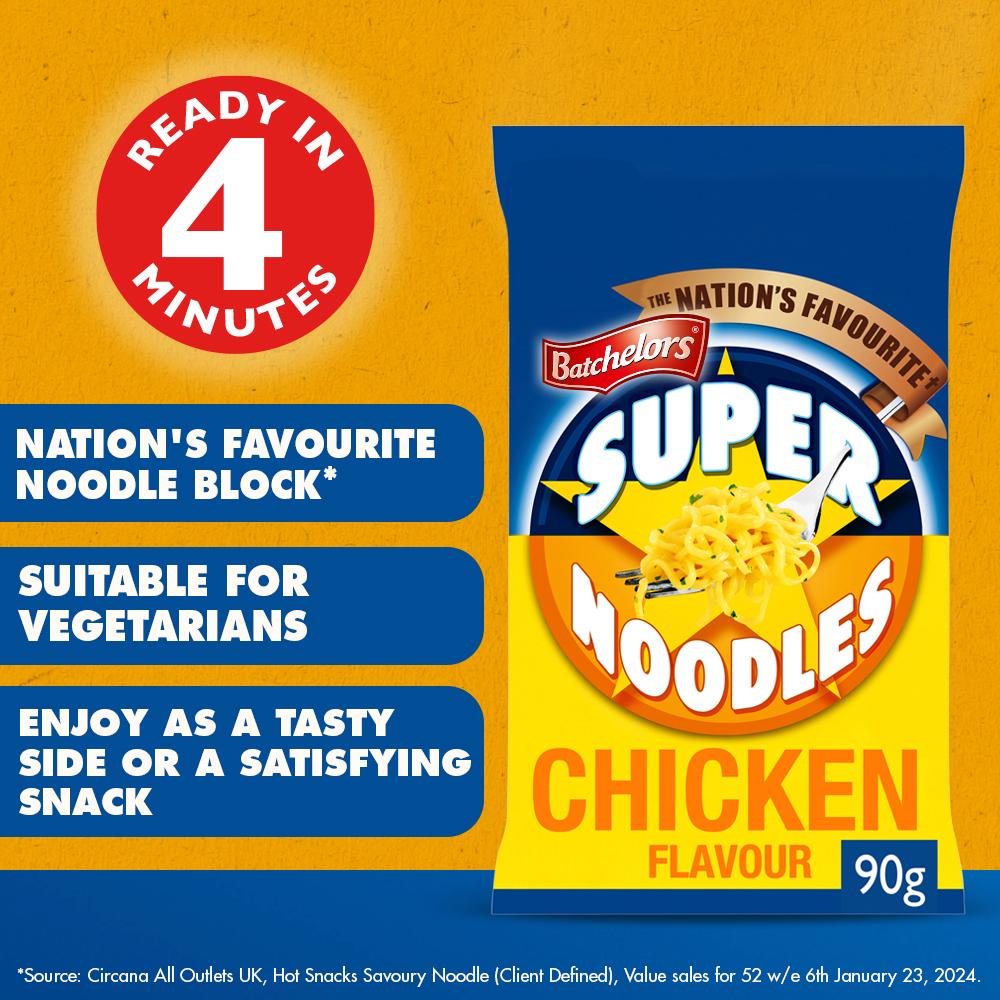 Batchelors Super Noodles, Chow Mein 90g thumbnail 2
