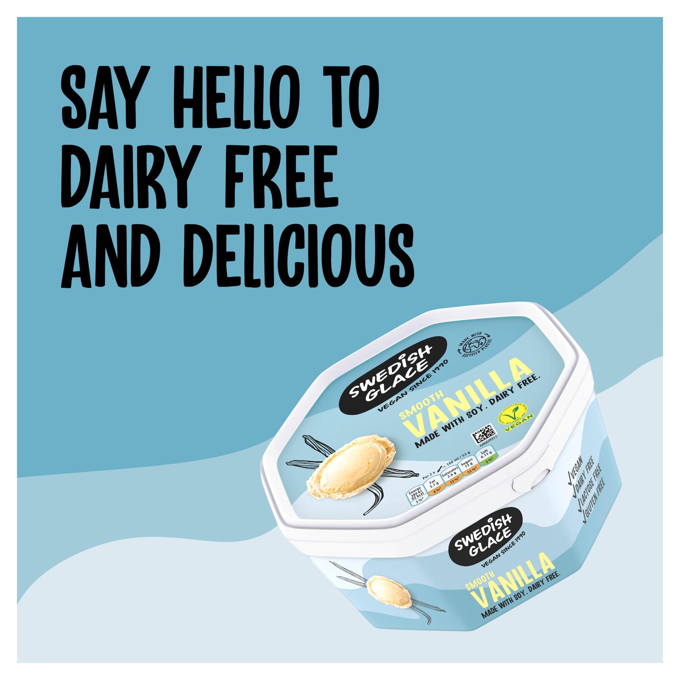Swedish Glace 750ml Smooth Vanilla Non Dairy Vegan Ice Cream Tub thumbnail 6