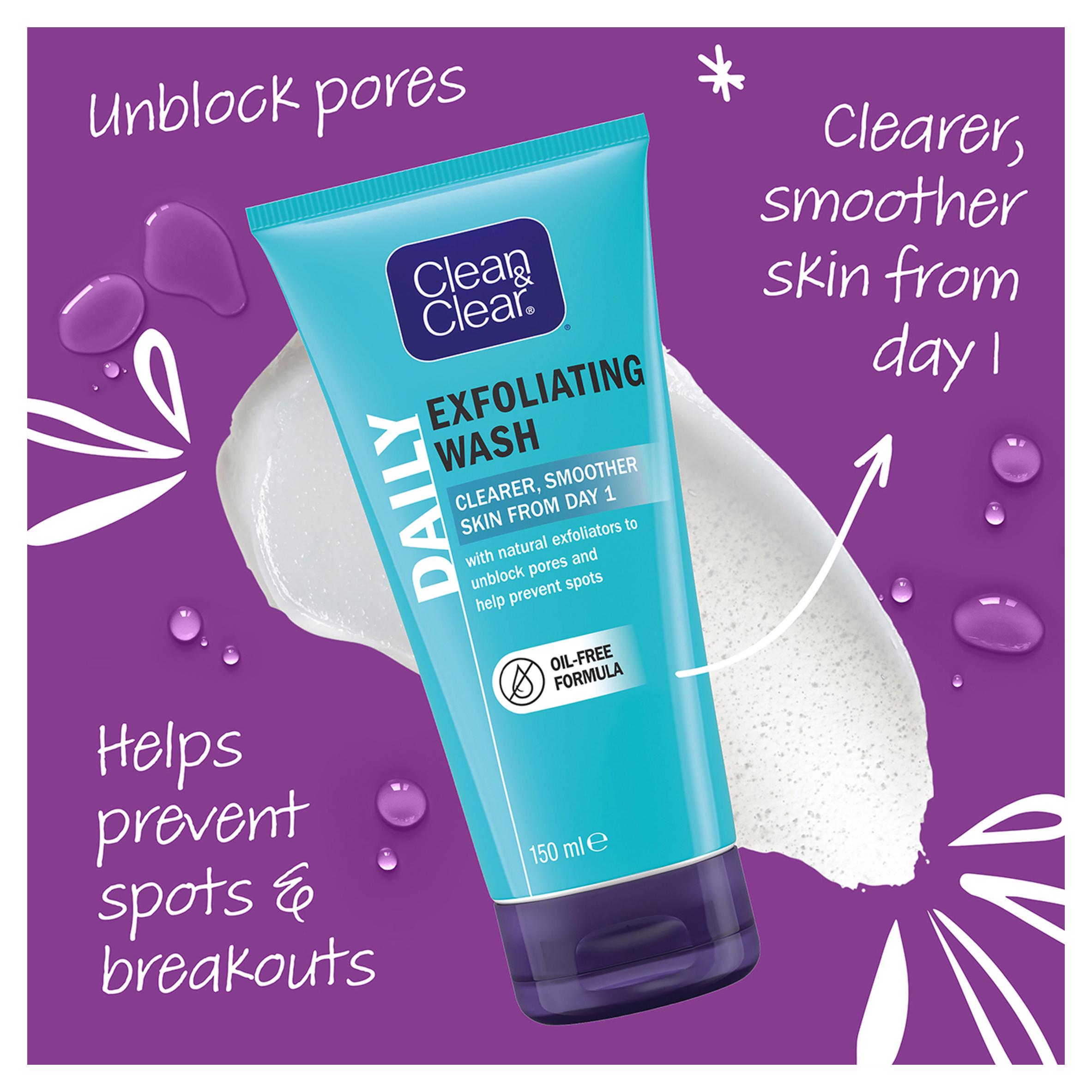 Clean & Clear Exfoliating Daily Wash Face Wash 150ml thumbnail 4