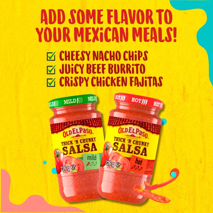 Old El Paso Thick 'N' Chunky Hot Salsa 226g thumbnail 2