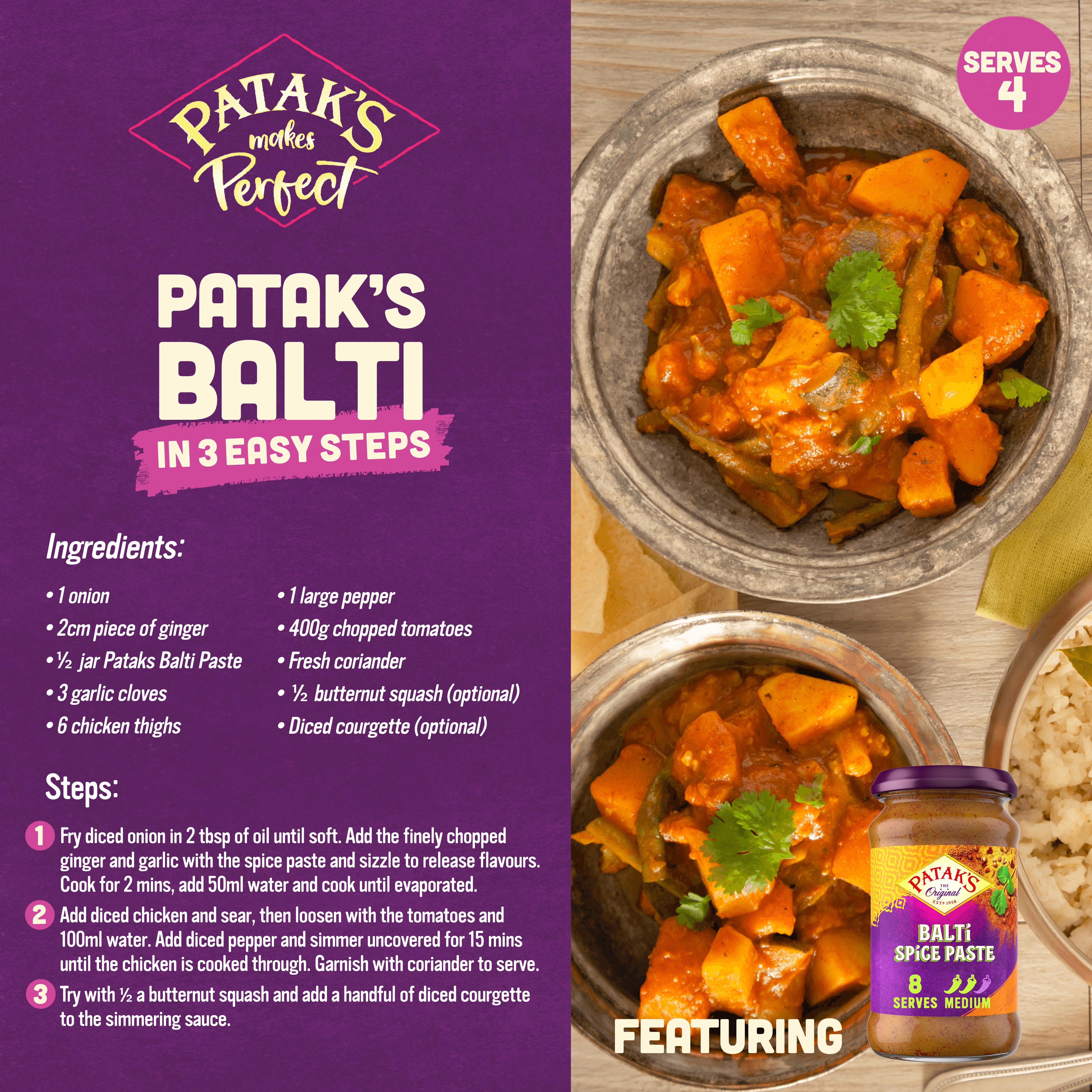 Patak's Balti Spice Paste 283g thumbnail 2