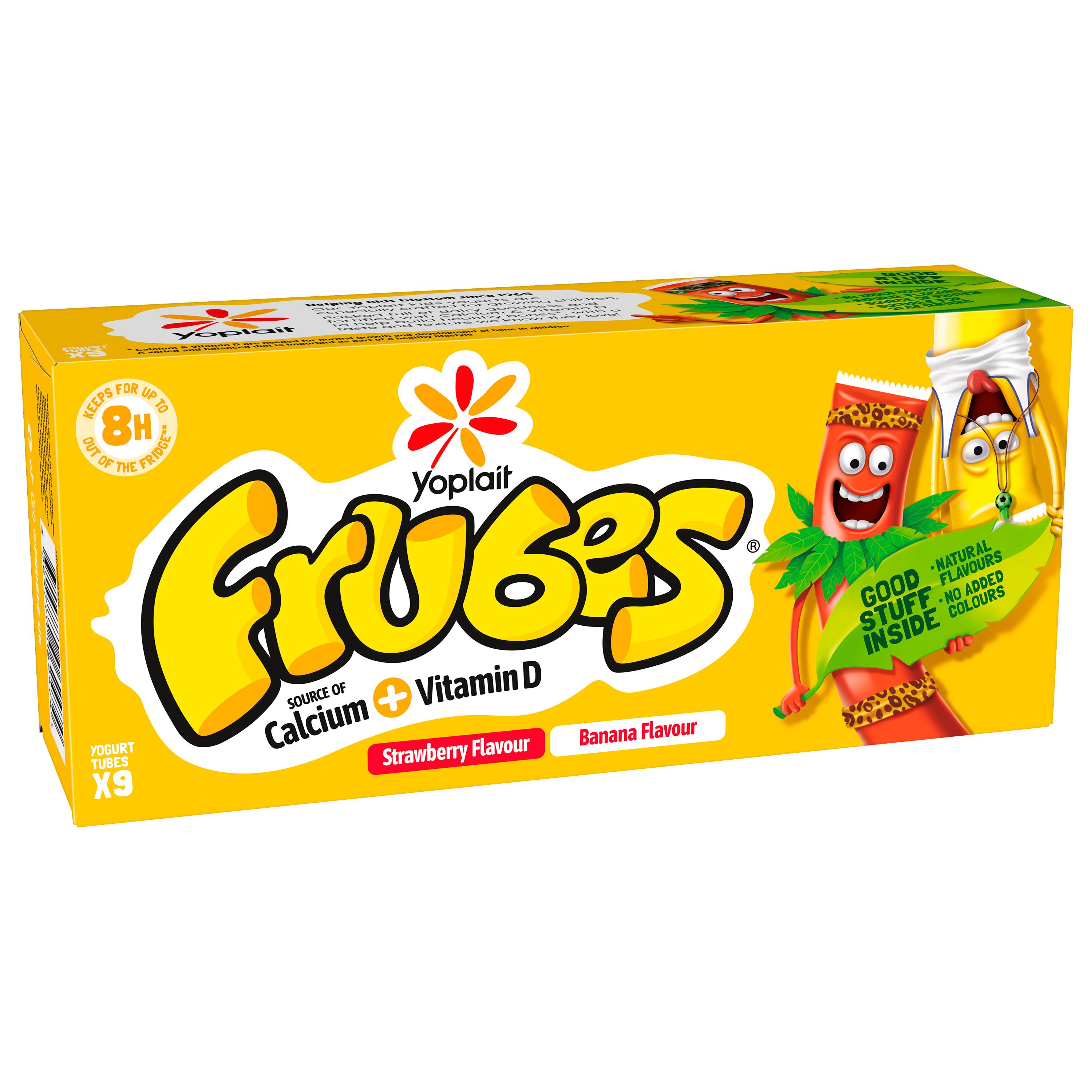 Frubes Kids Strawberry, Red Berry & Peach Yoghurt Tubes 9x37g thumbnail 2