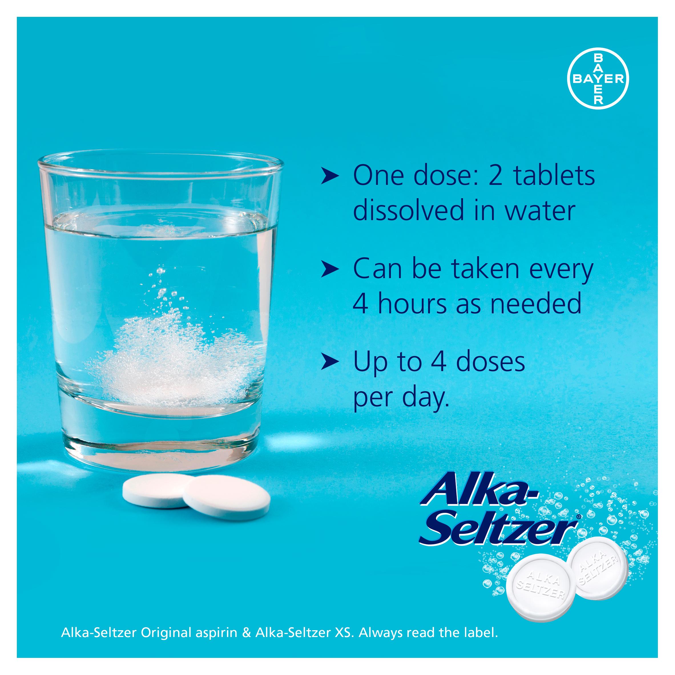 Alka Seltzer Extra Strong Pain Relief Tablets x20 thumbnail 5