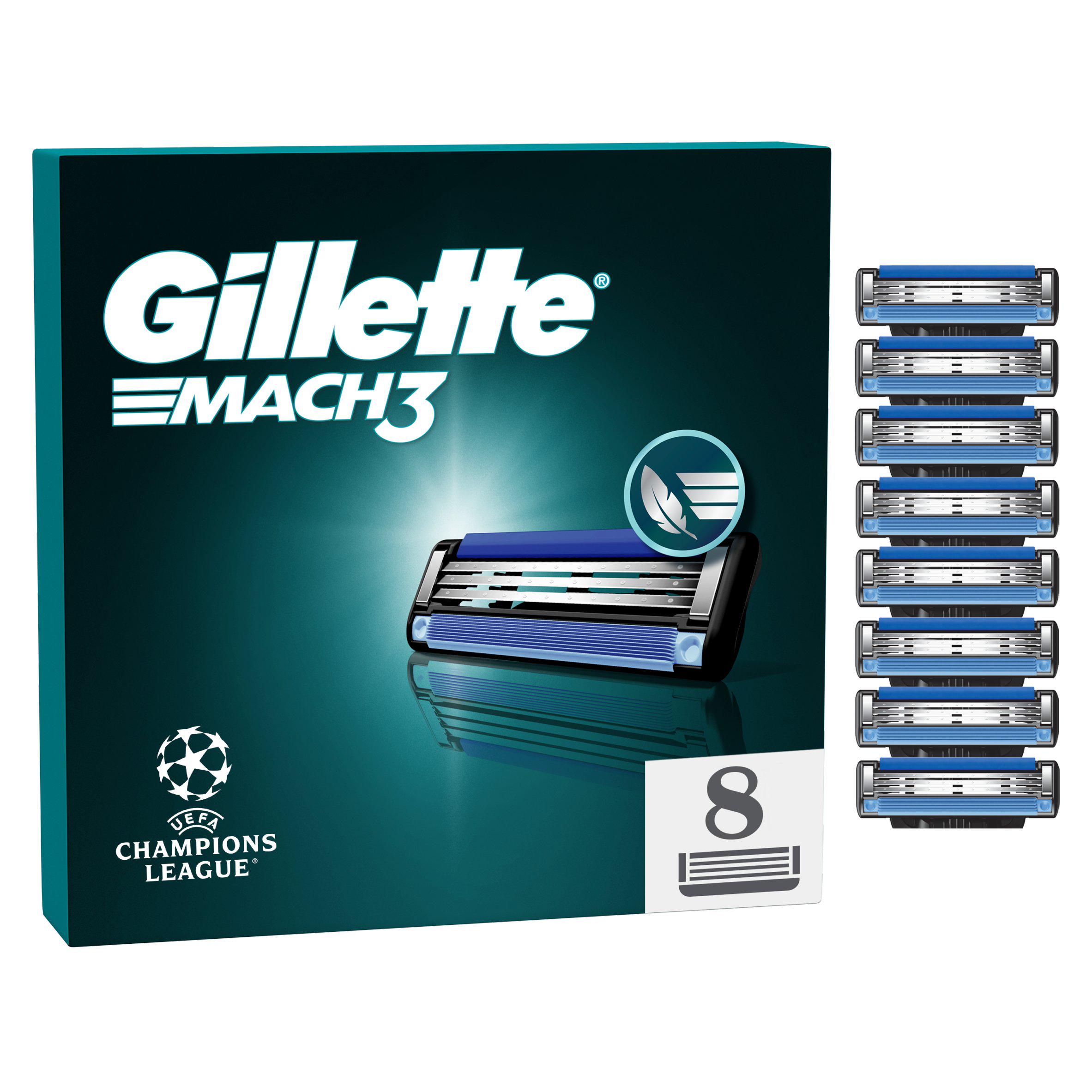 Gillette Mach 3 Razor Blades x8