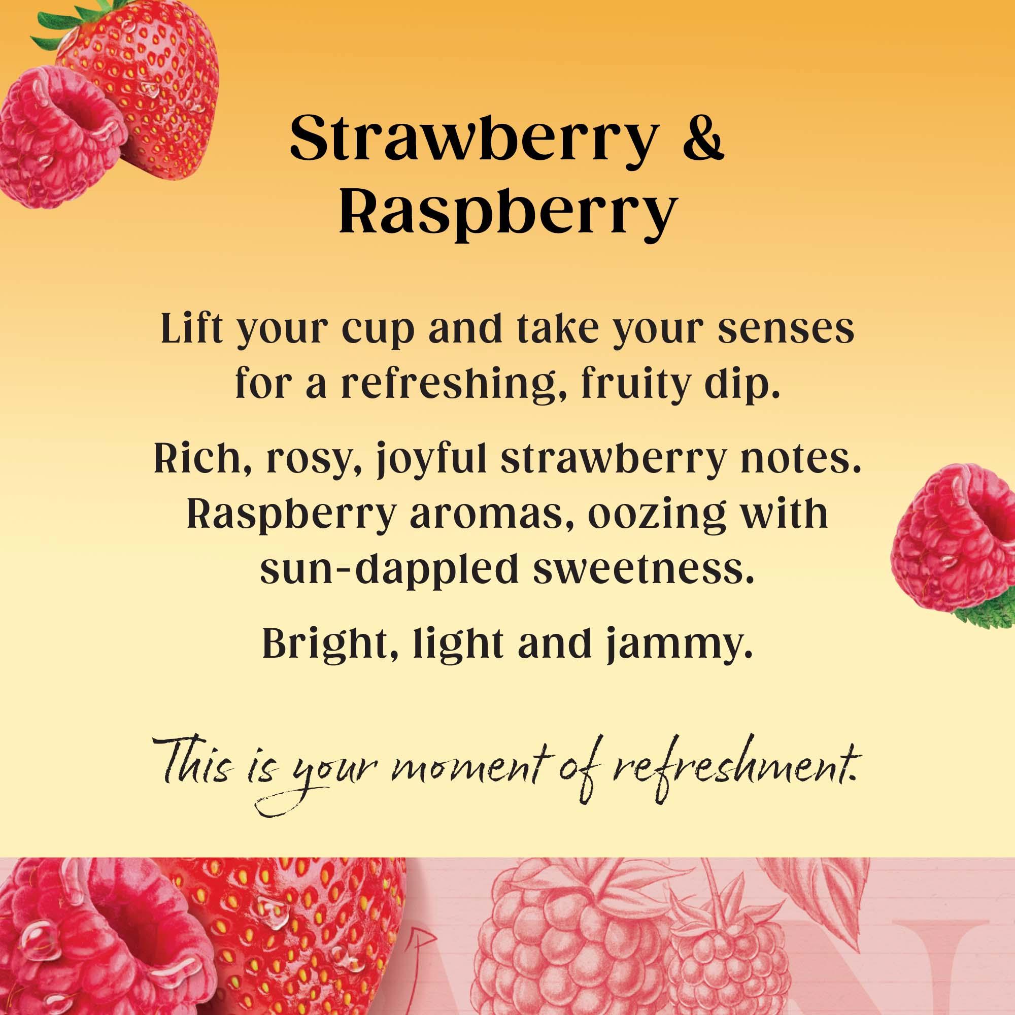 Twinings Strawberry & Raspberry Tea, 20 Tea Bags thumbnail 2