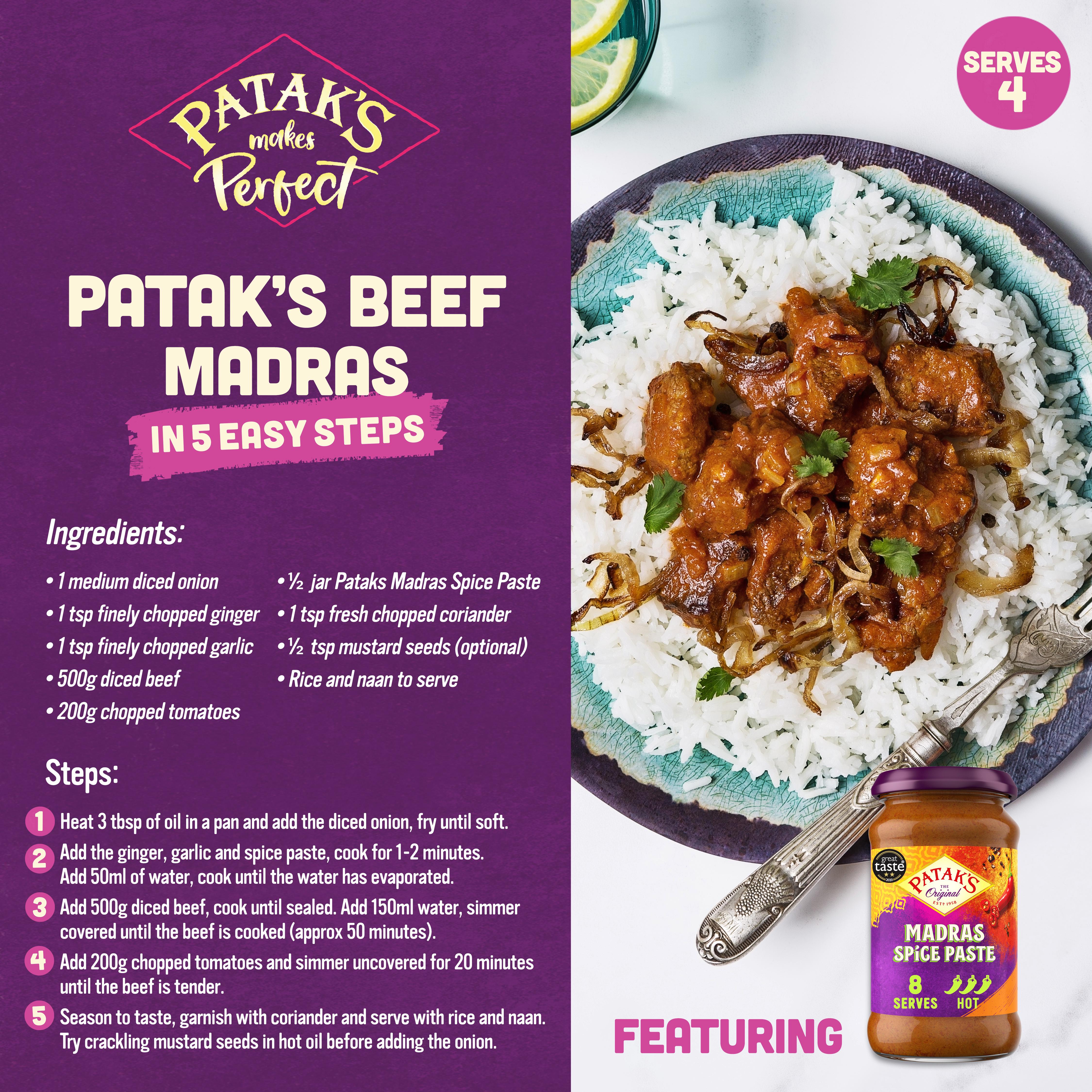 Patak's Madras Spice Paste 283g thumbnail 2
