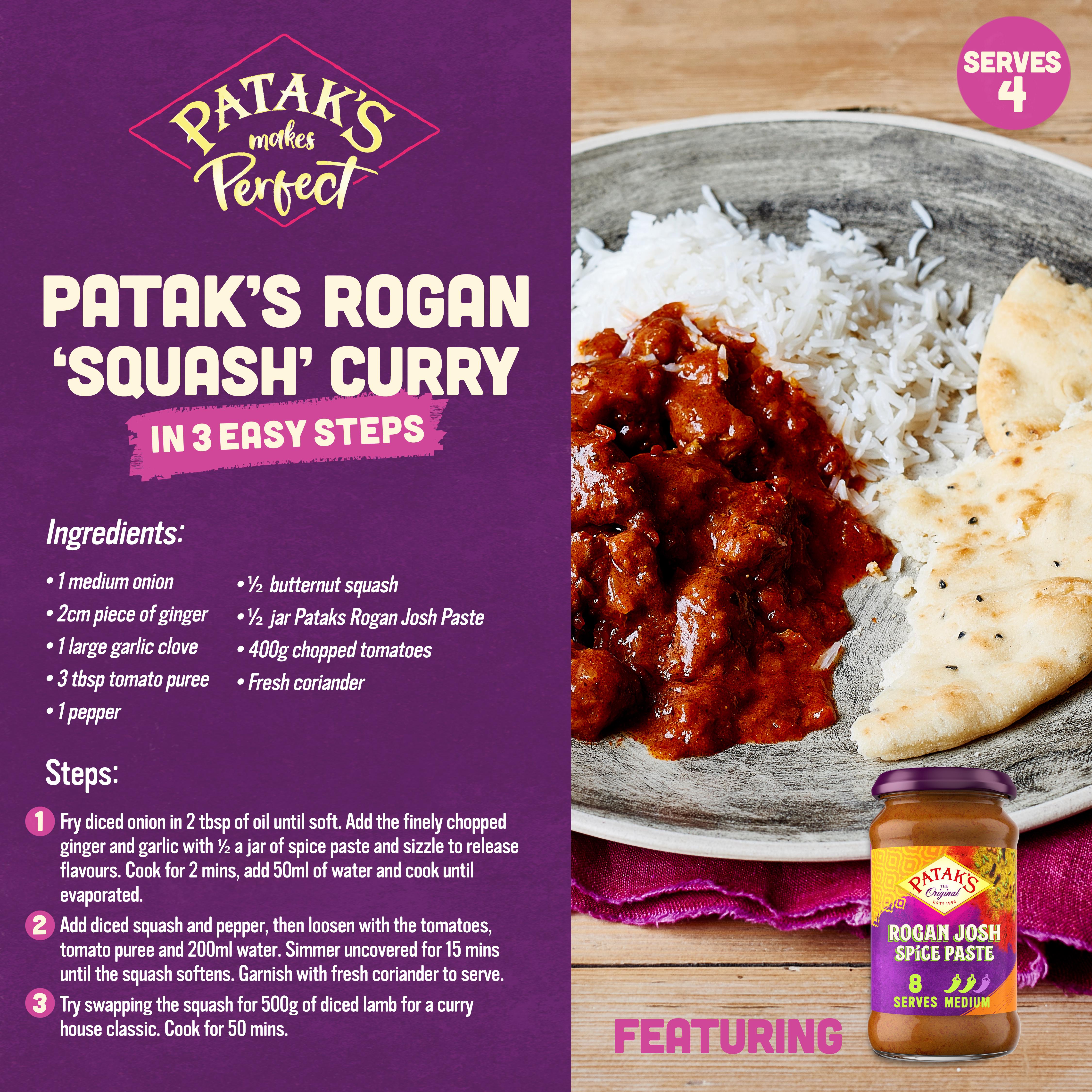 Patak's Rogan Josh Spice Paste 283g thumbnail 2
