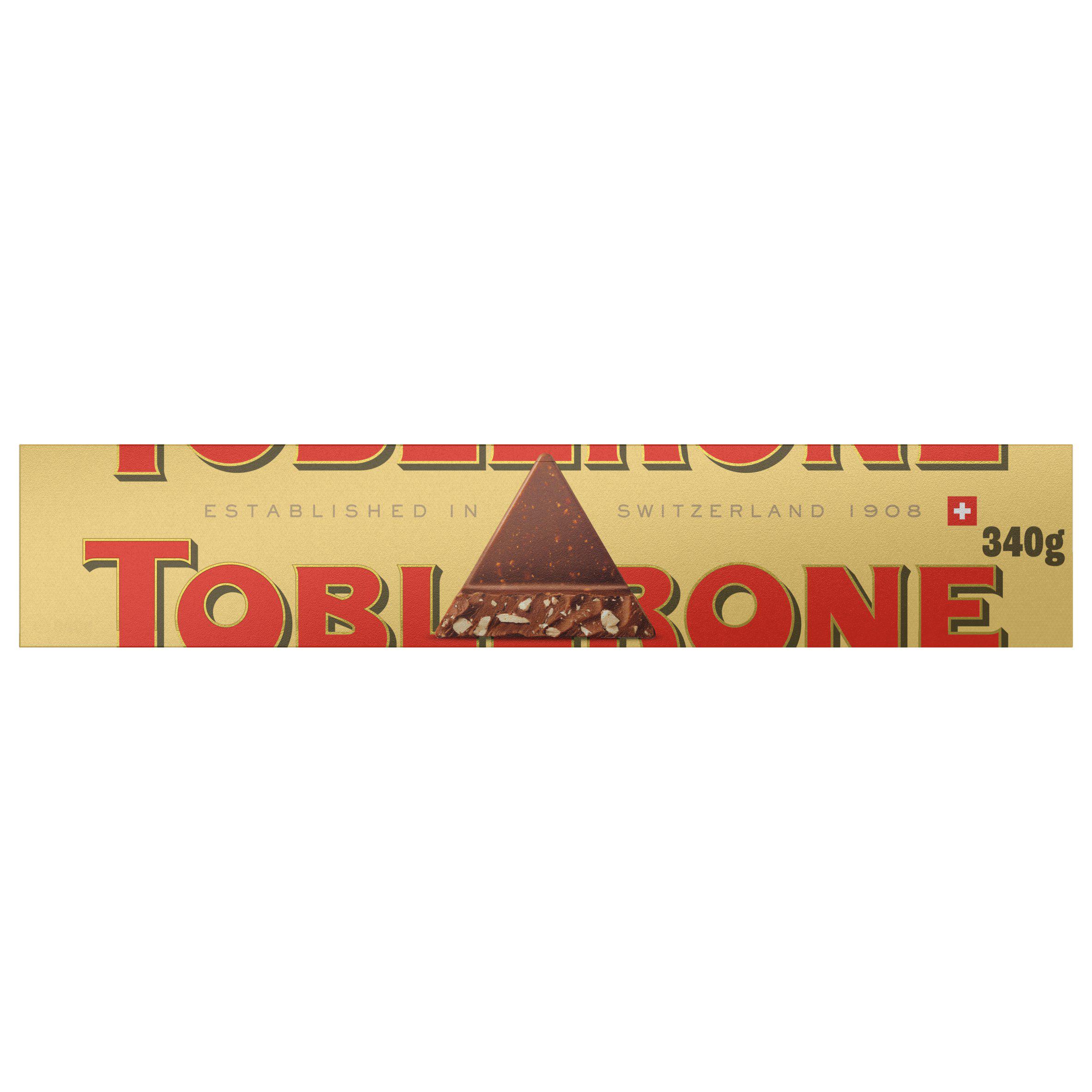 Toblerone Milk Chocolate with Honey & Almond Nougat Gifting Bar 340g