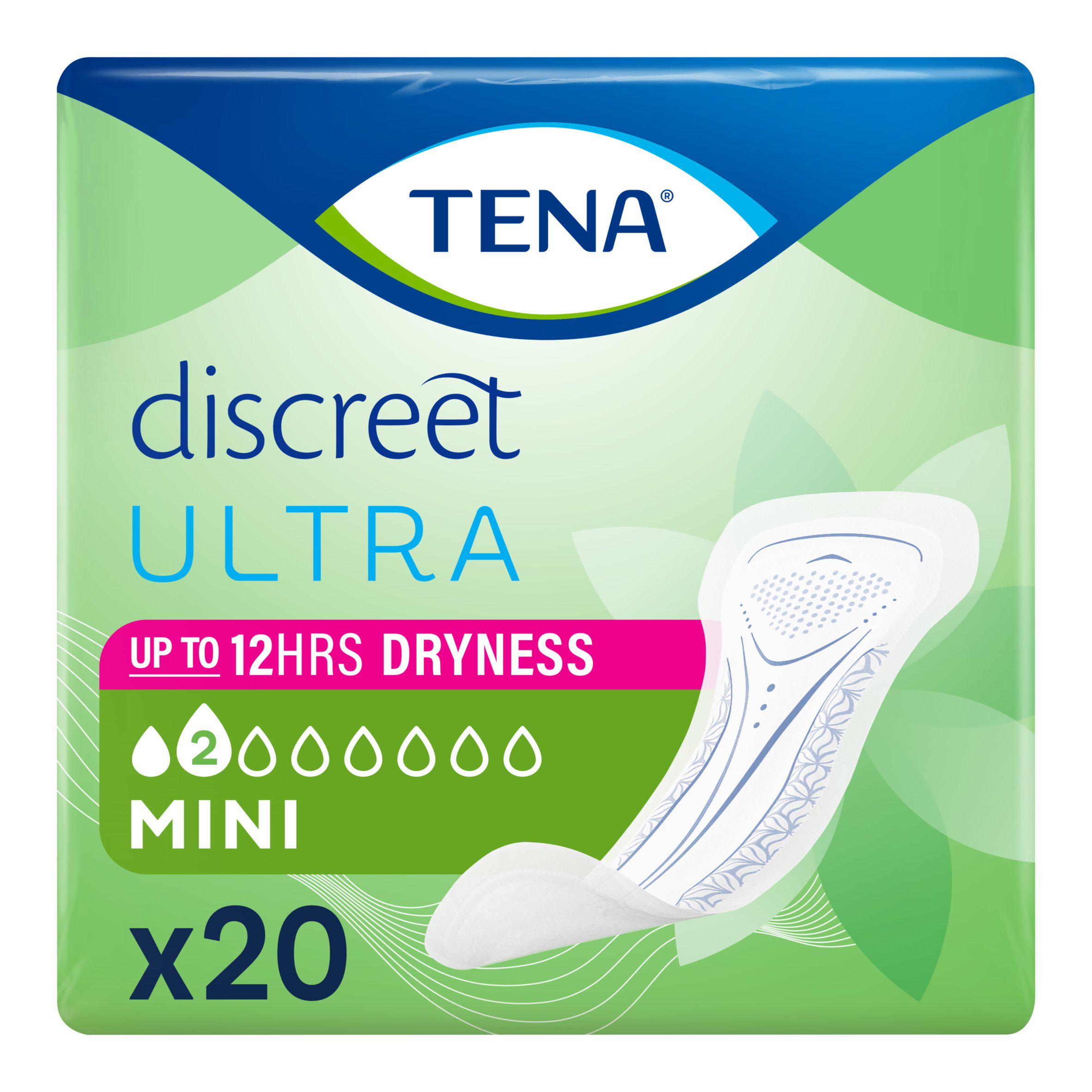TENA Lady Discreet Mini Incontinence Pads x20