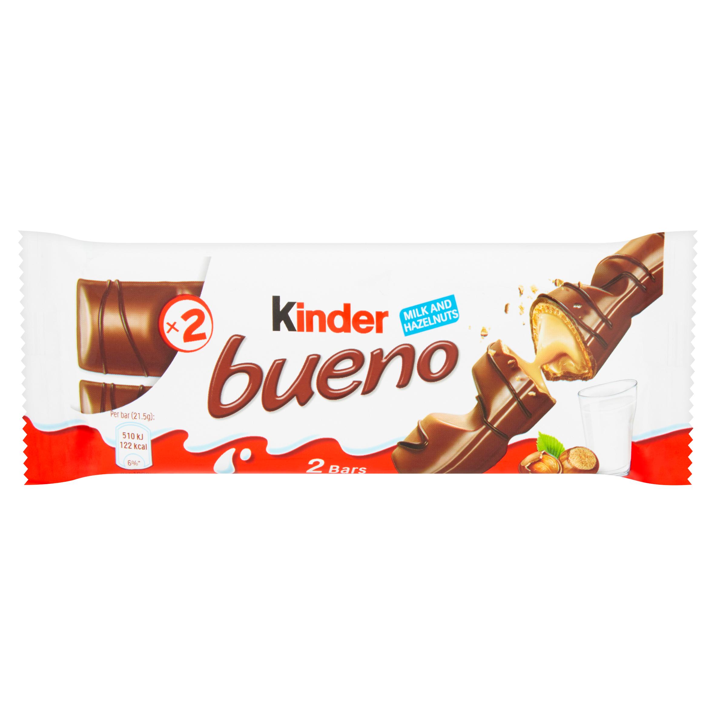 Kinder Bueno Milk Chocolate & Hazelnuts Single Bar 2x21.5g thumbnail 2