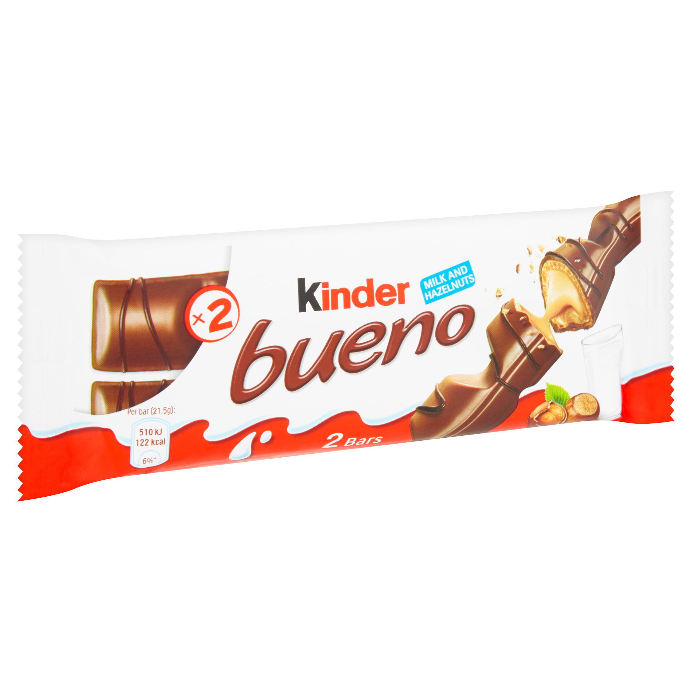Kinder Bueno Milk Chocolate & Hazelnuts Single Bar 2x21.5g thumbnail 4