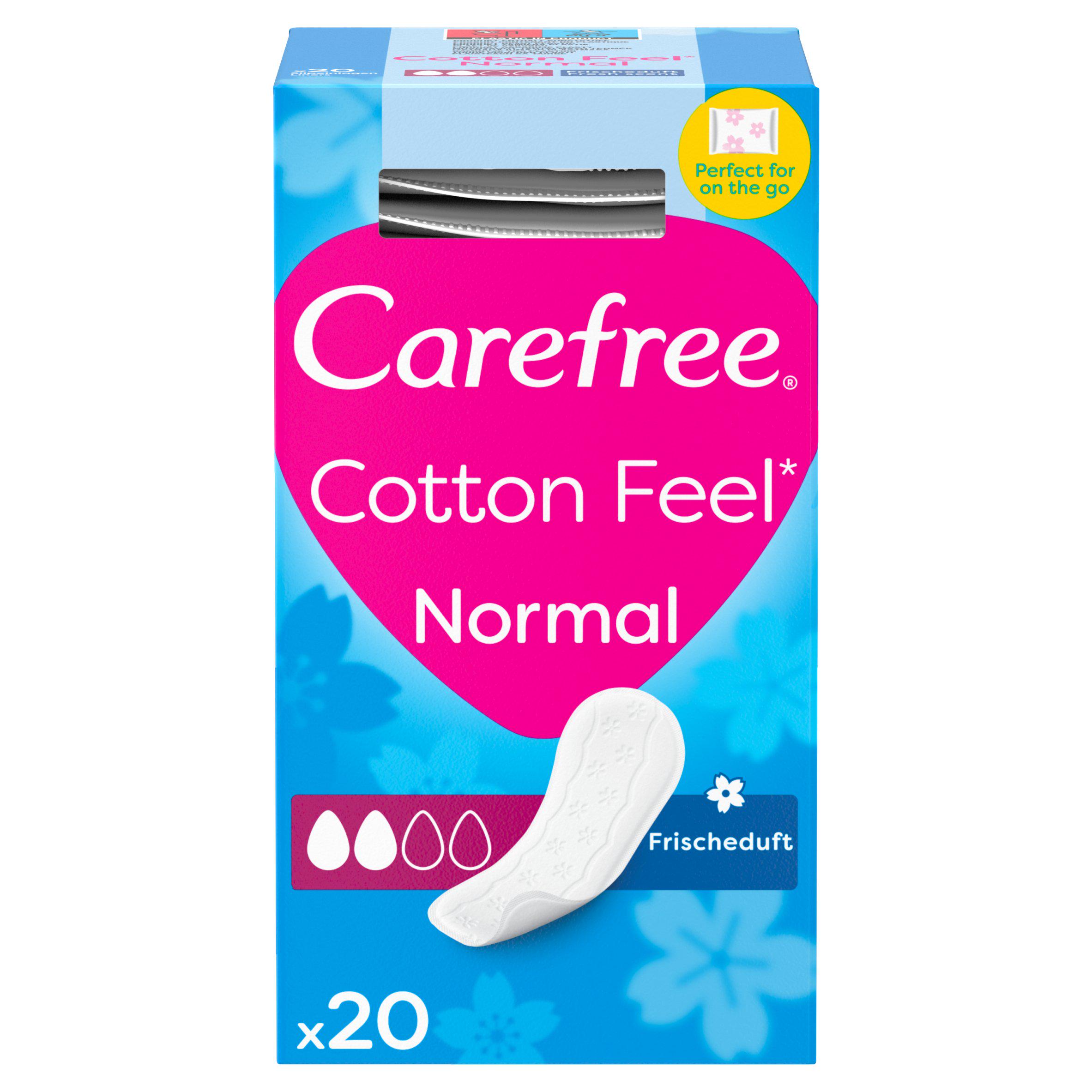 Carefree Normal with Cotton Extract Panty Liners x20