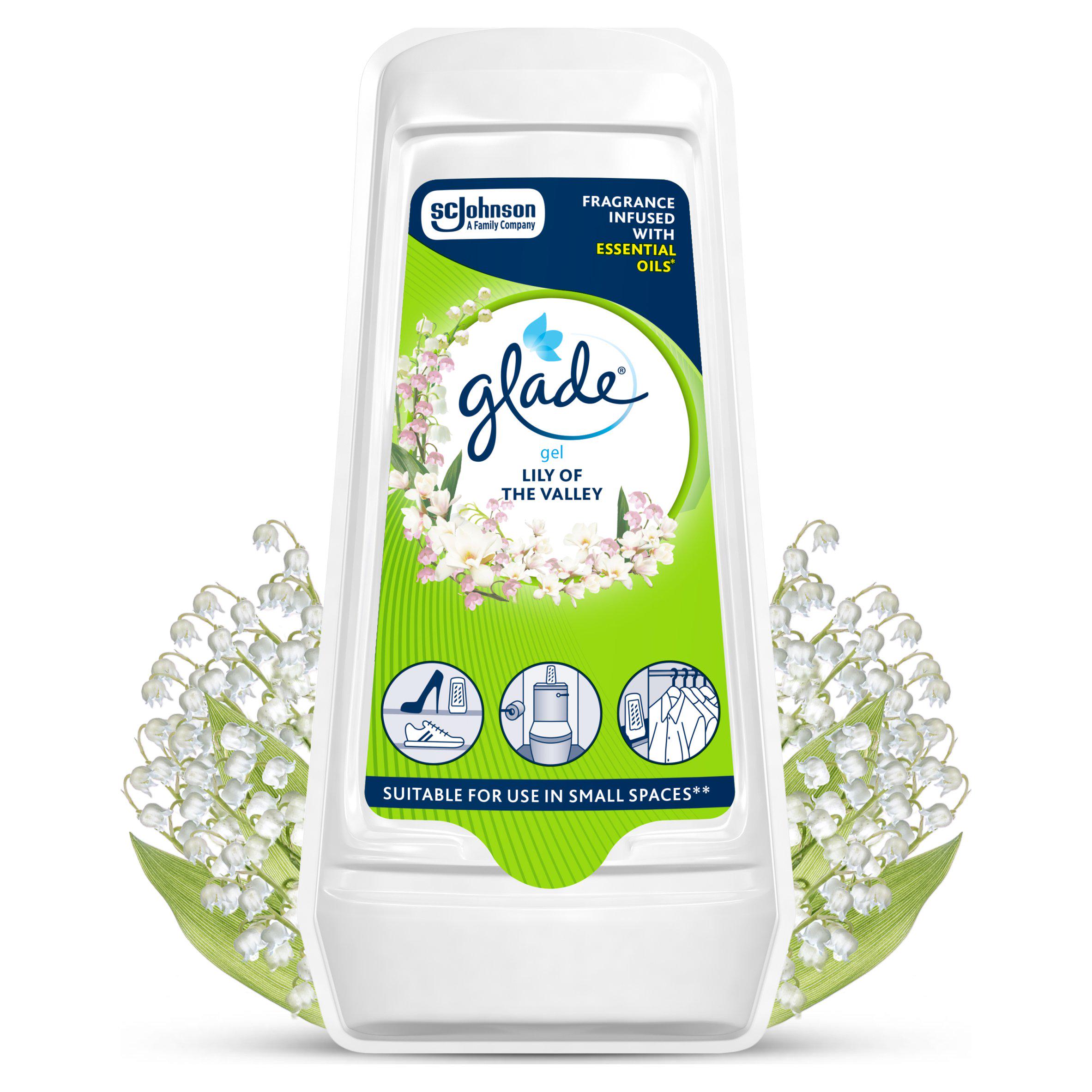 Glade Solid Gel Lily of the Valley Air Freshener 150g