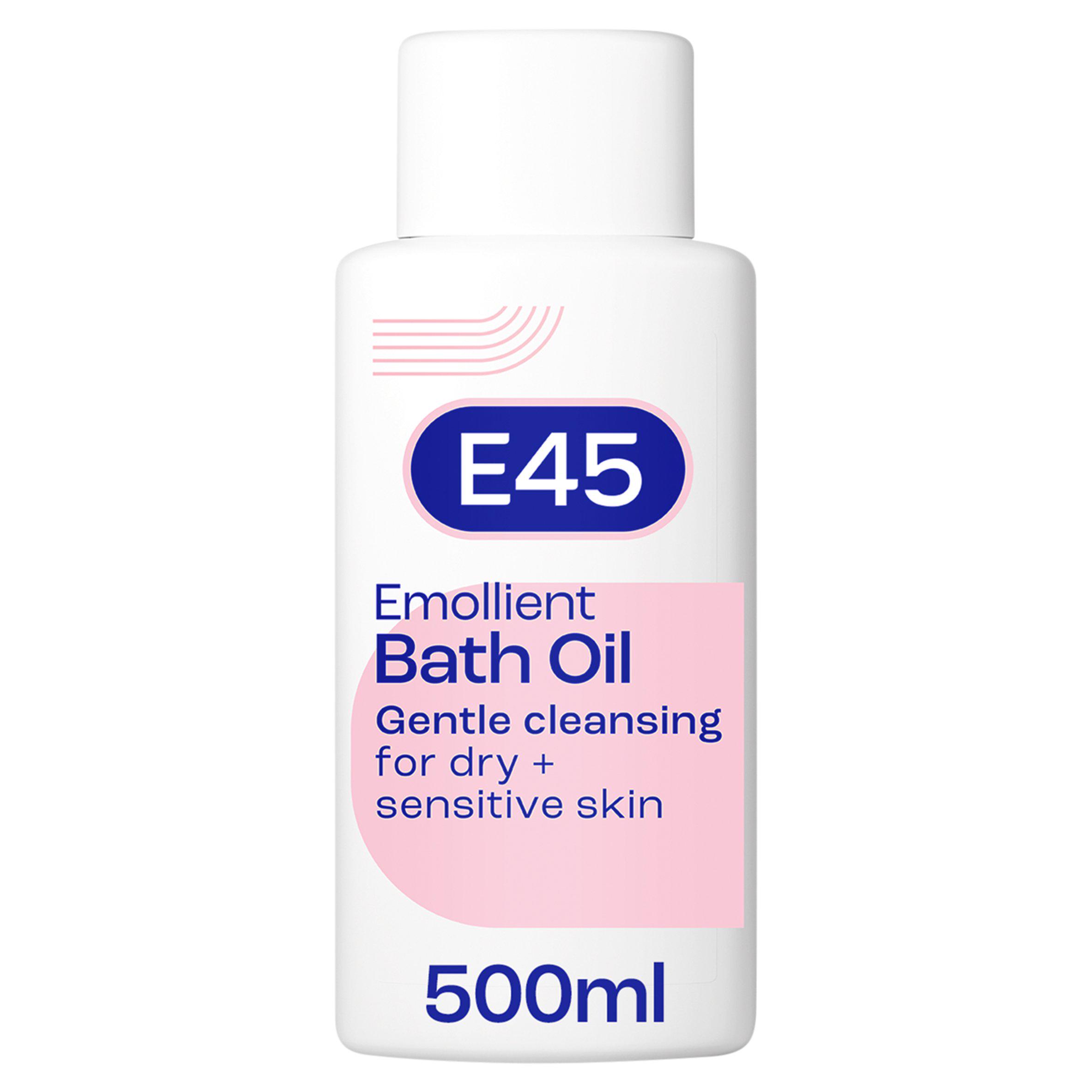 E45 Emollient Bath Oil Wash for Dry & Sensitive Skin 