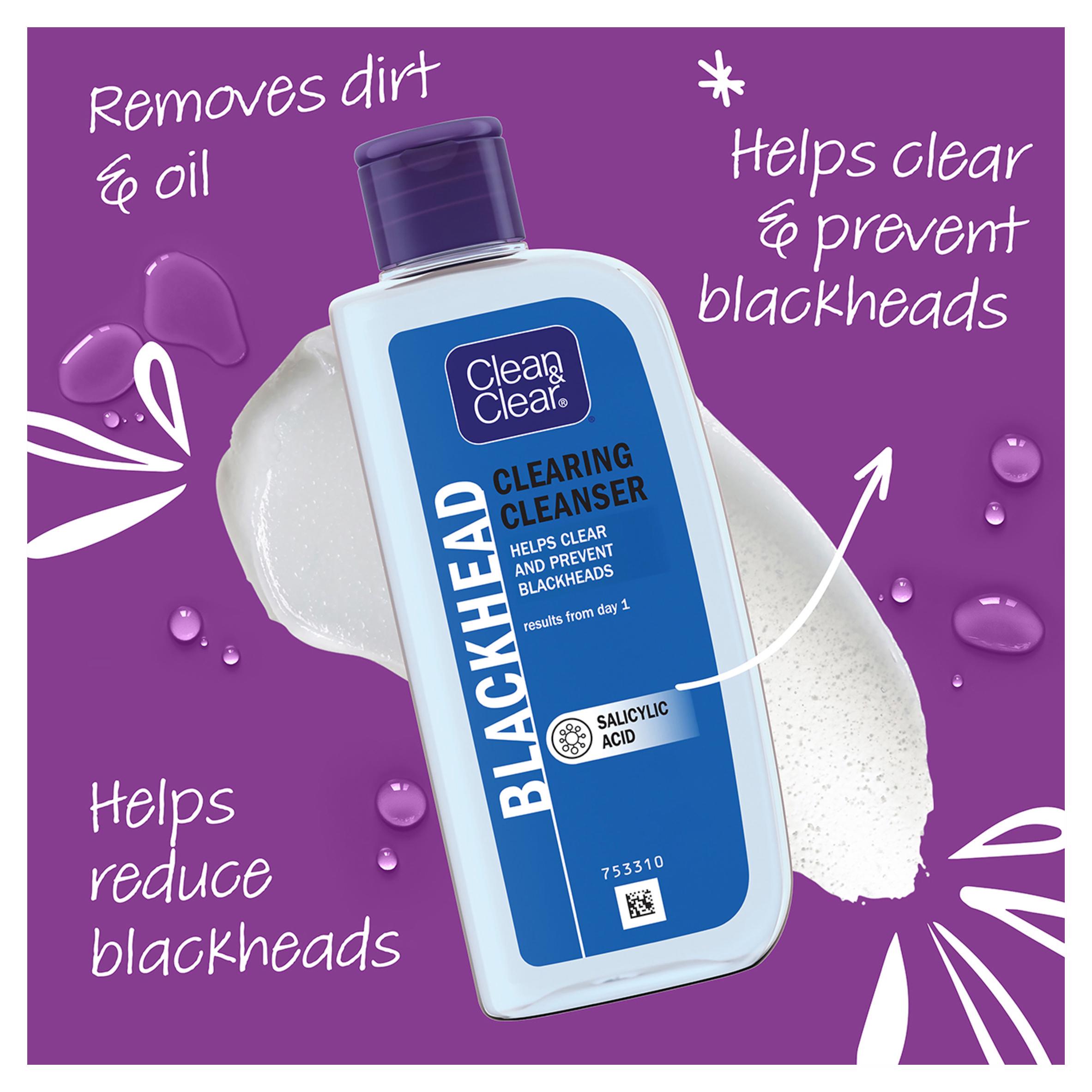 Clean & Clear Blackhead Clearing Oil Free Cleanser Face Wash 200ml thumbnail 4