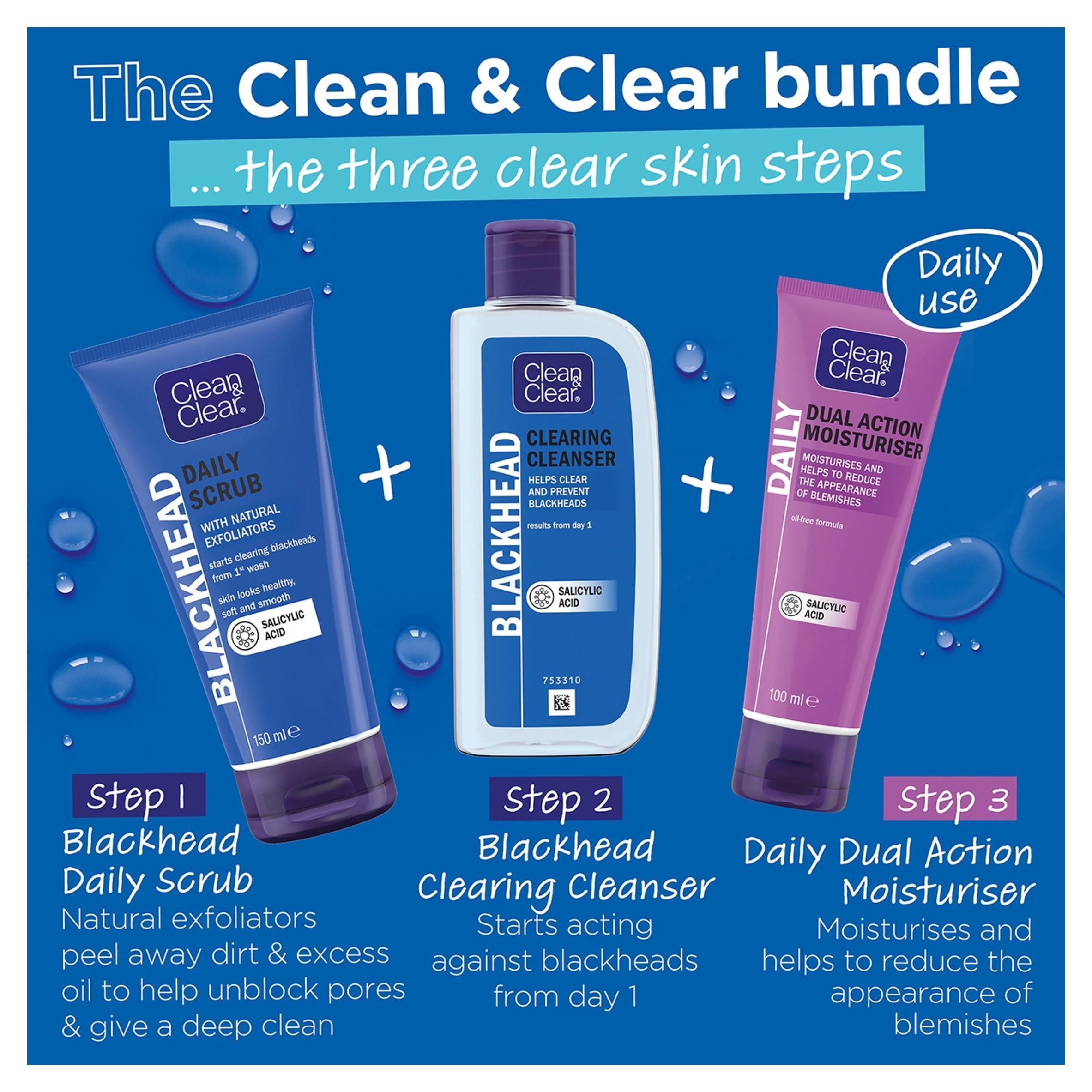 Clean & Clear Blackhead Clearing Oil Free Cleanser Face Wash 200ml thumbnail 5