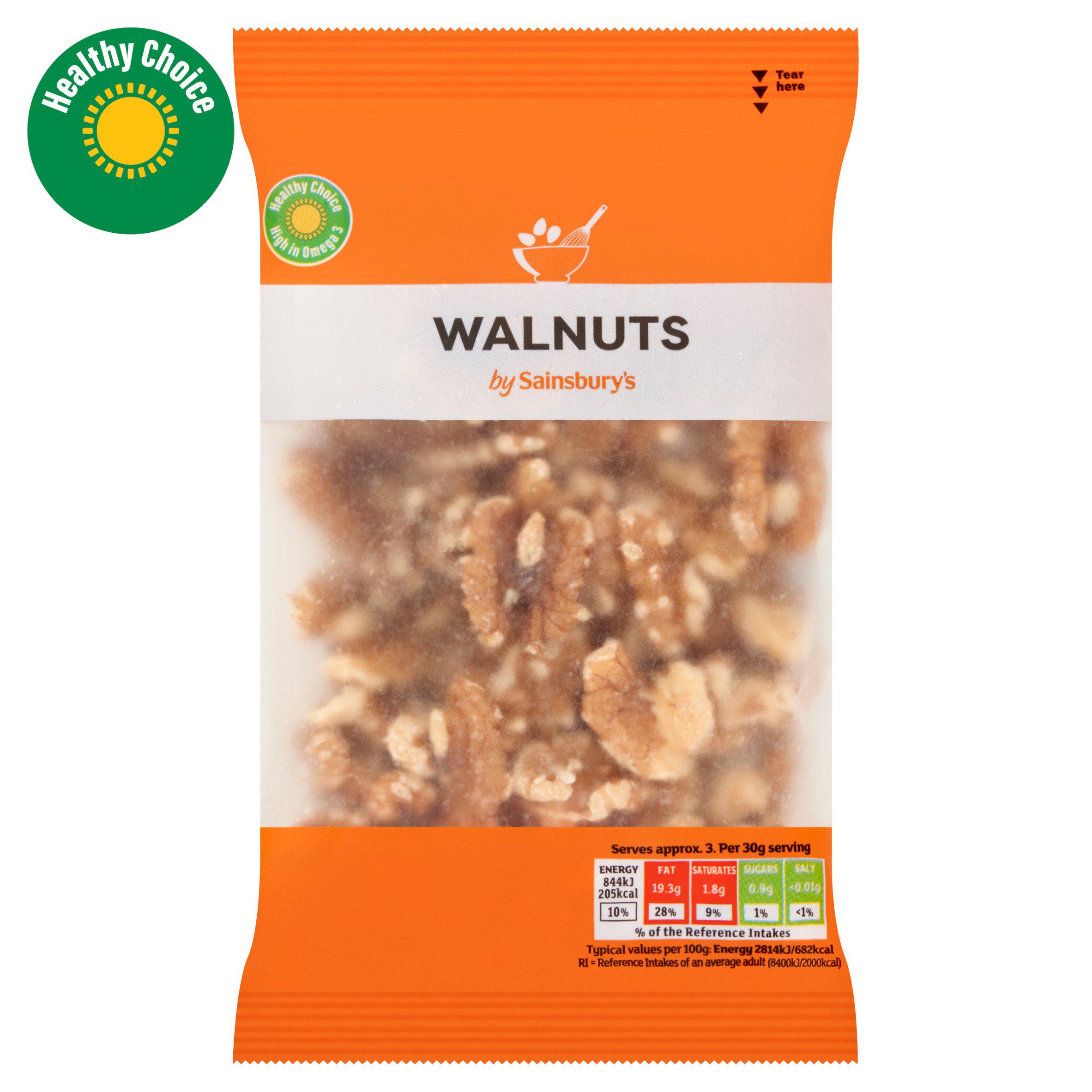 Sainsbury's Walnuts, Halves 100g