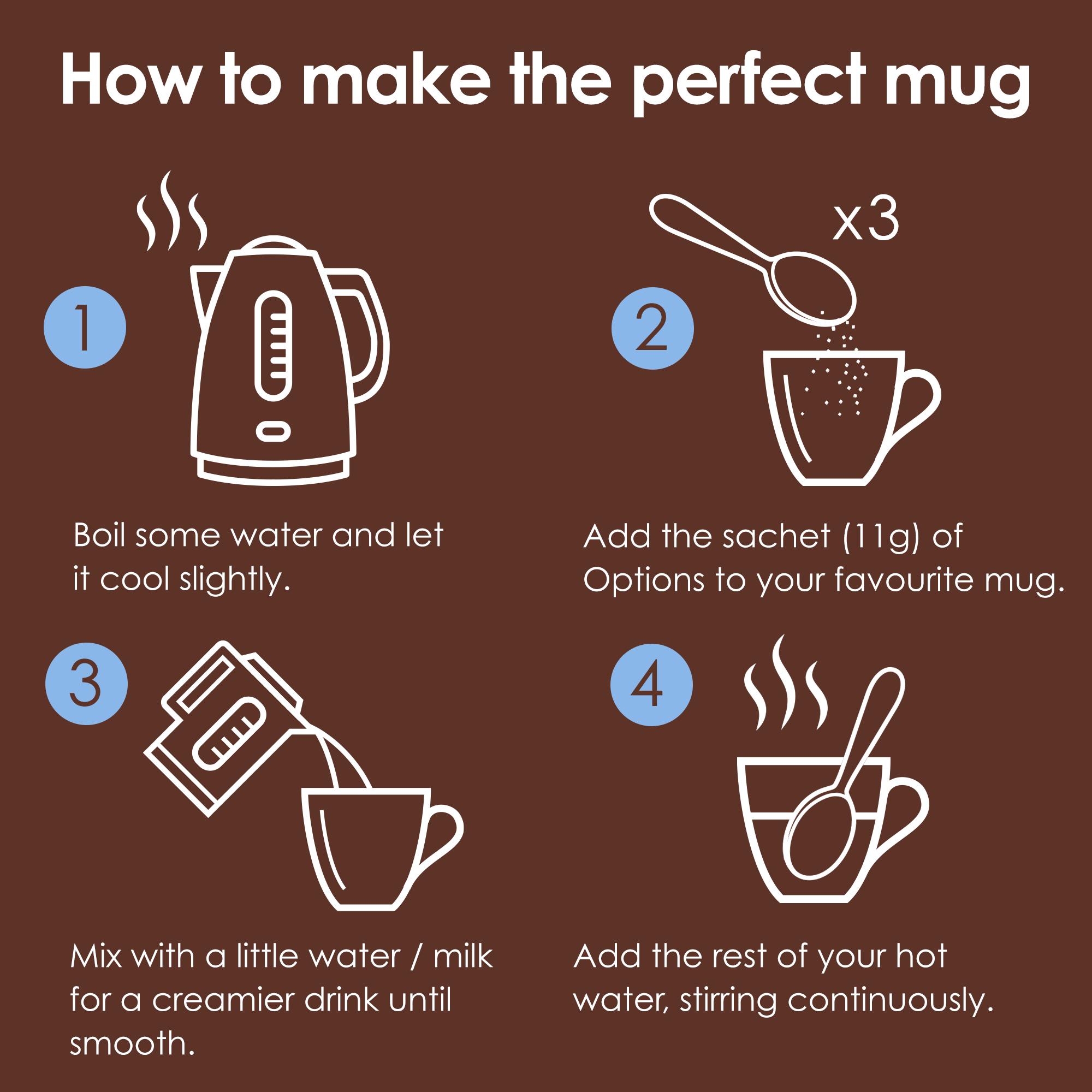 Options Instant Belgian Hot Chocolate Drink 11g thumbnail 5
