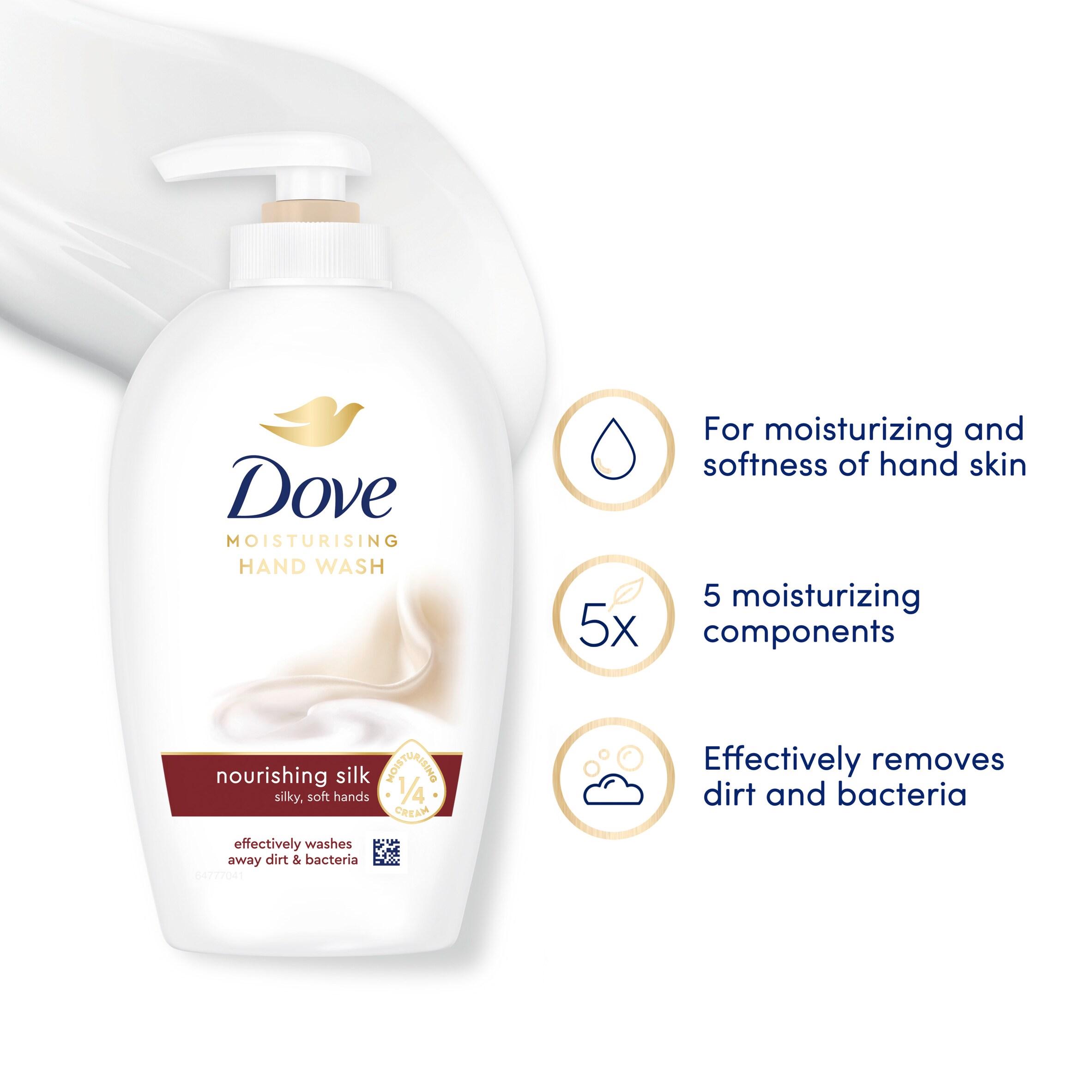 Dove Fine Silk Liquid Caring Hand wash Soap 250ml thumbnail 3