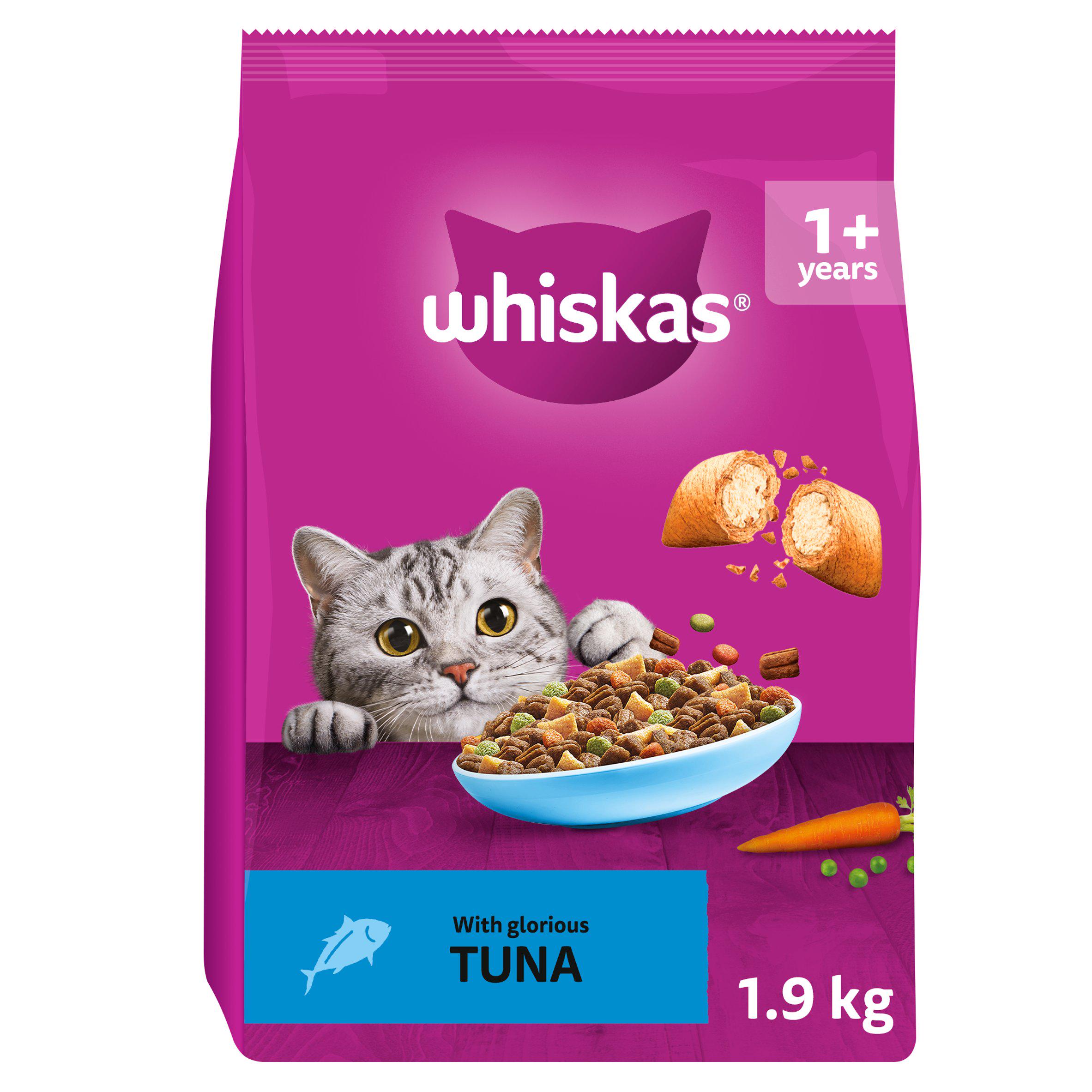 Whiskas 1+ Adult Dry Cat Food with Tuna