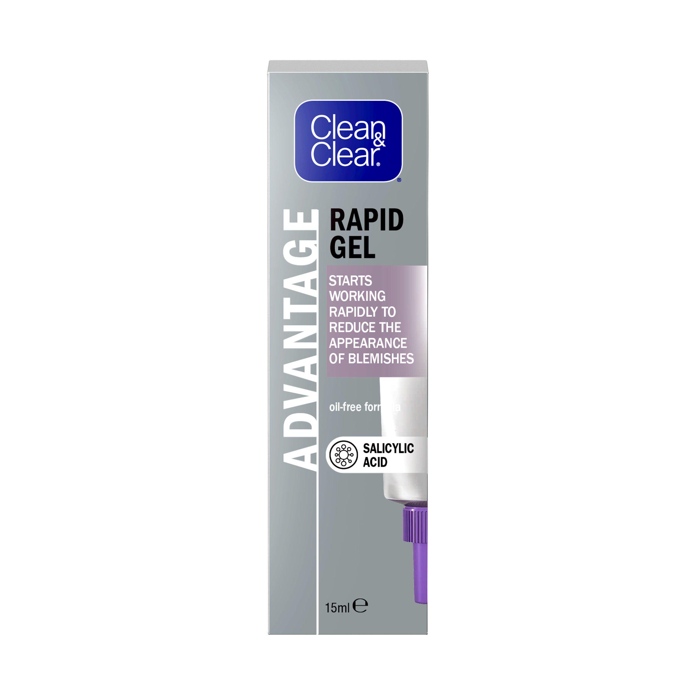 Clean & Clear Advantage Rapid Gel Blemish Reduction Skincare 15ml