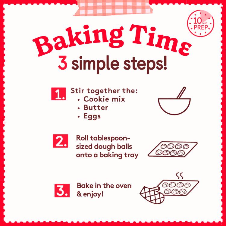 Betty Crocker Chocolate Chip Cookie Mix 200g thumbnail 4