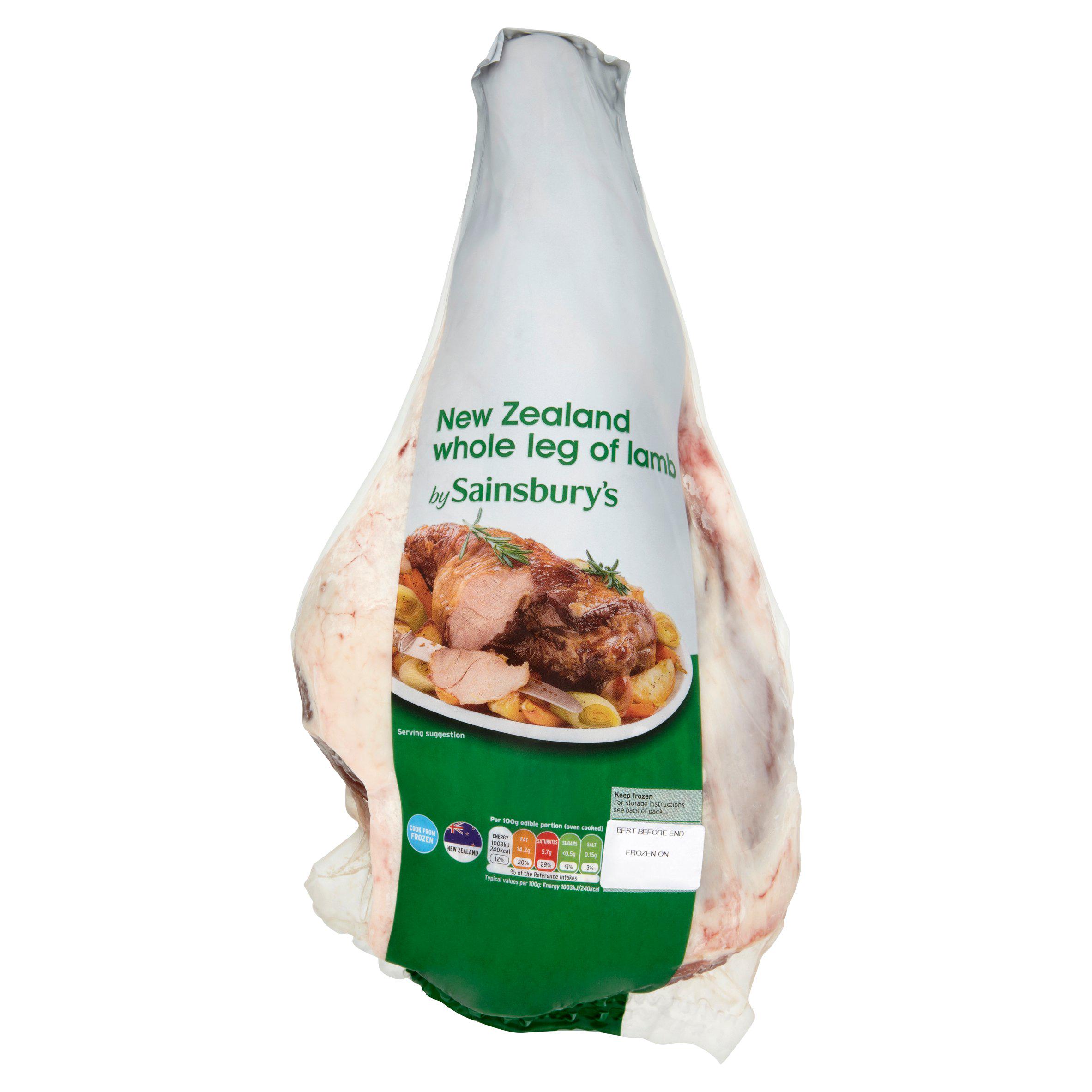 Sainsbury's New Zealand Whole Leg of Lamb 1.8 2.5kg