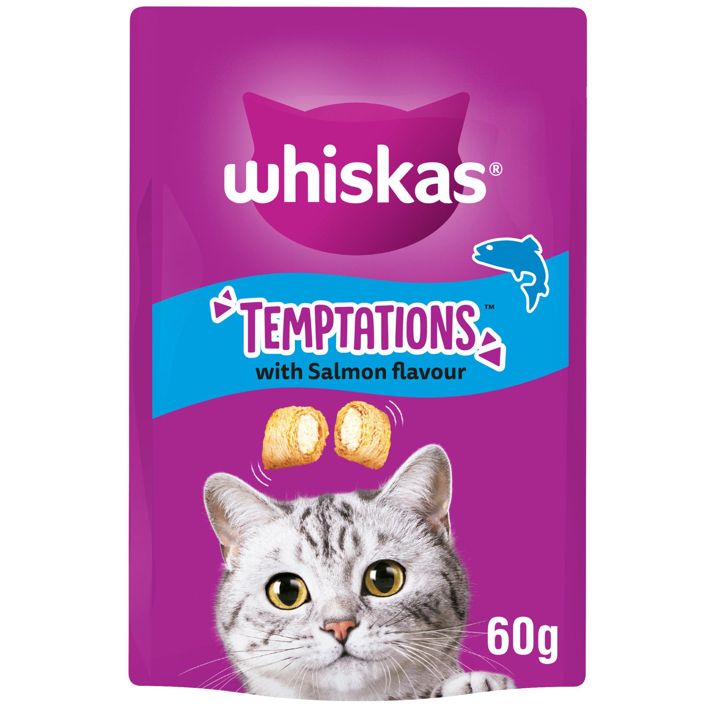 Temptations Adult Cat Treat Biscuits with Salmon