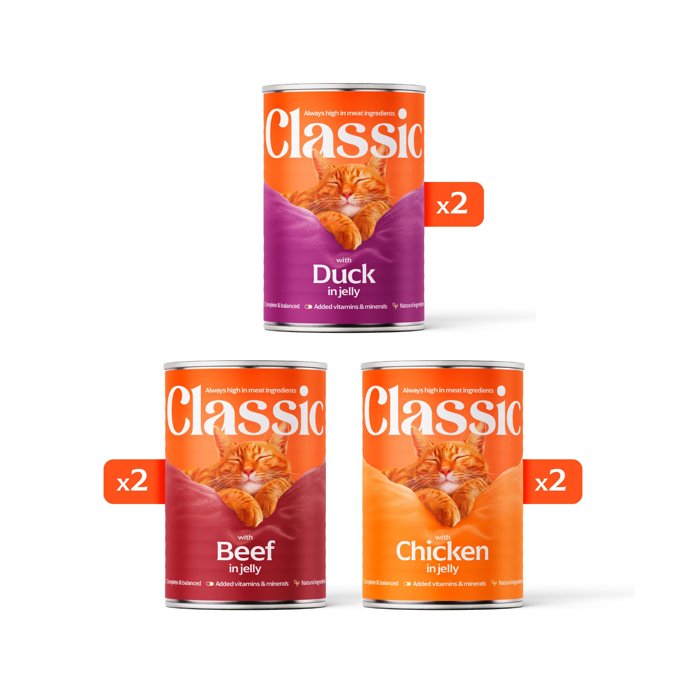 Butcher's Classic Meat in Jelly Wet Cat Food Tins 6 x 400g thumbnail 3