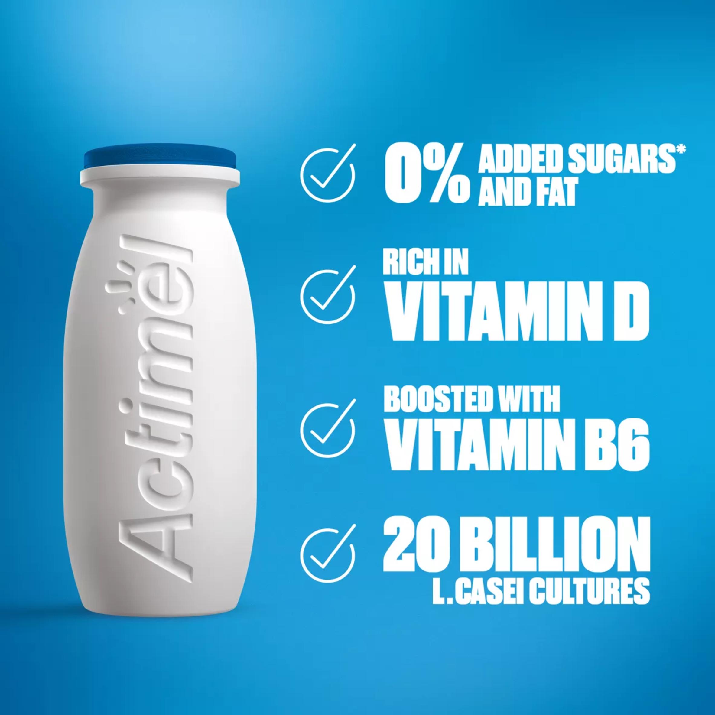 Actimel Original 0% Added Sugar Fat Free Yogurt Drink 12x100g thumbnail 4