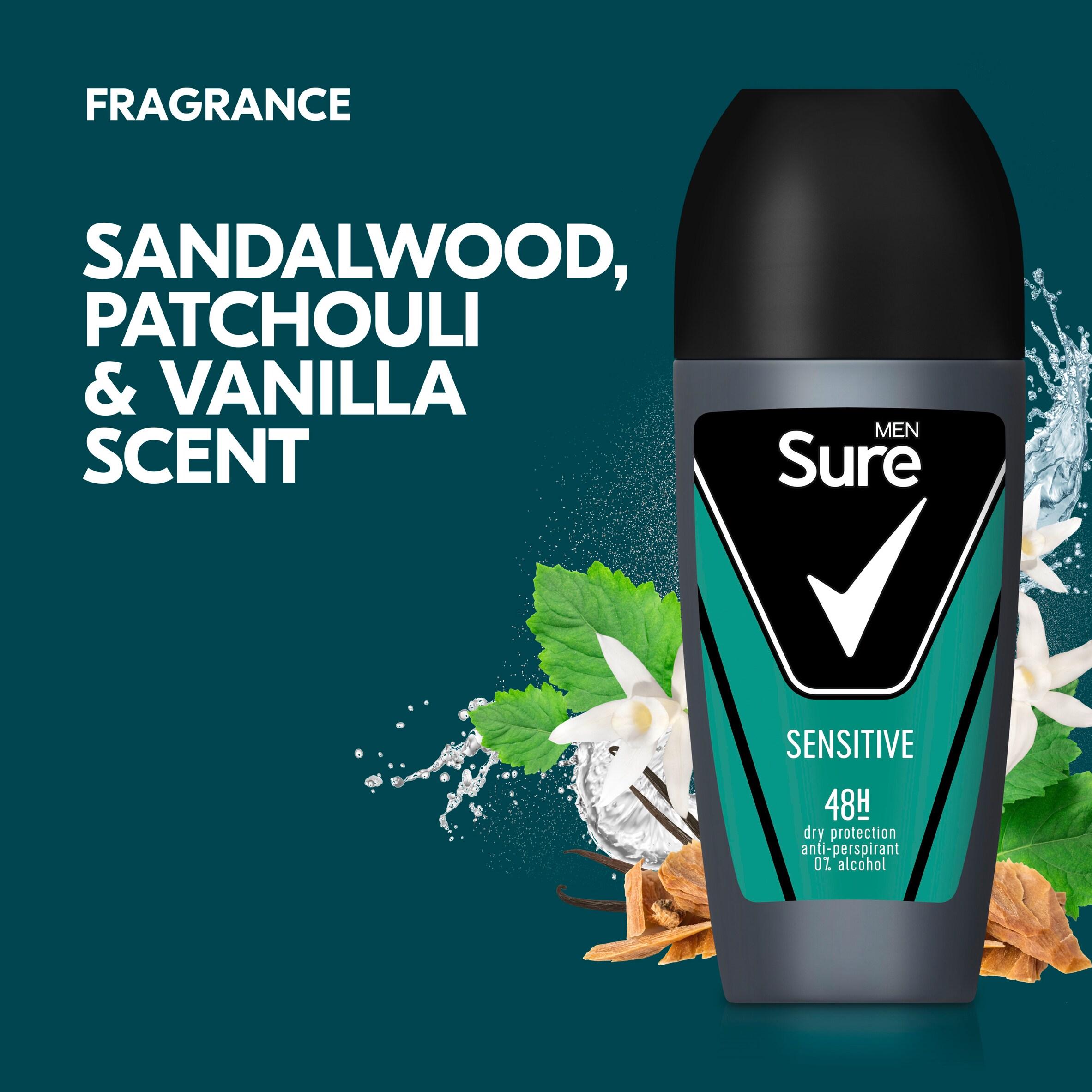 Sure Men 50ml Sensitive 48h Antiperspirant Roll On Deodorant thumbnail 3